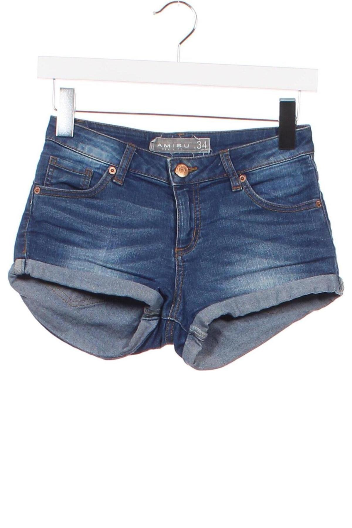 Pantaloni scurți de femei Amisu, Mărime XS, Culoare Albastru, Preț 49,87 Lei
