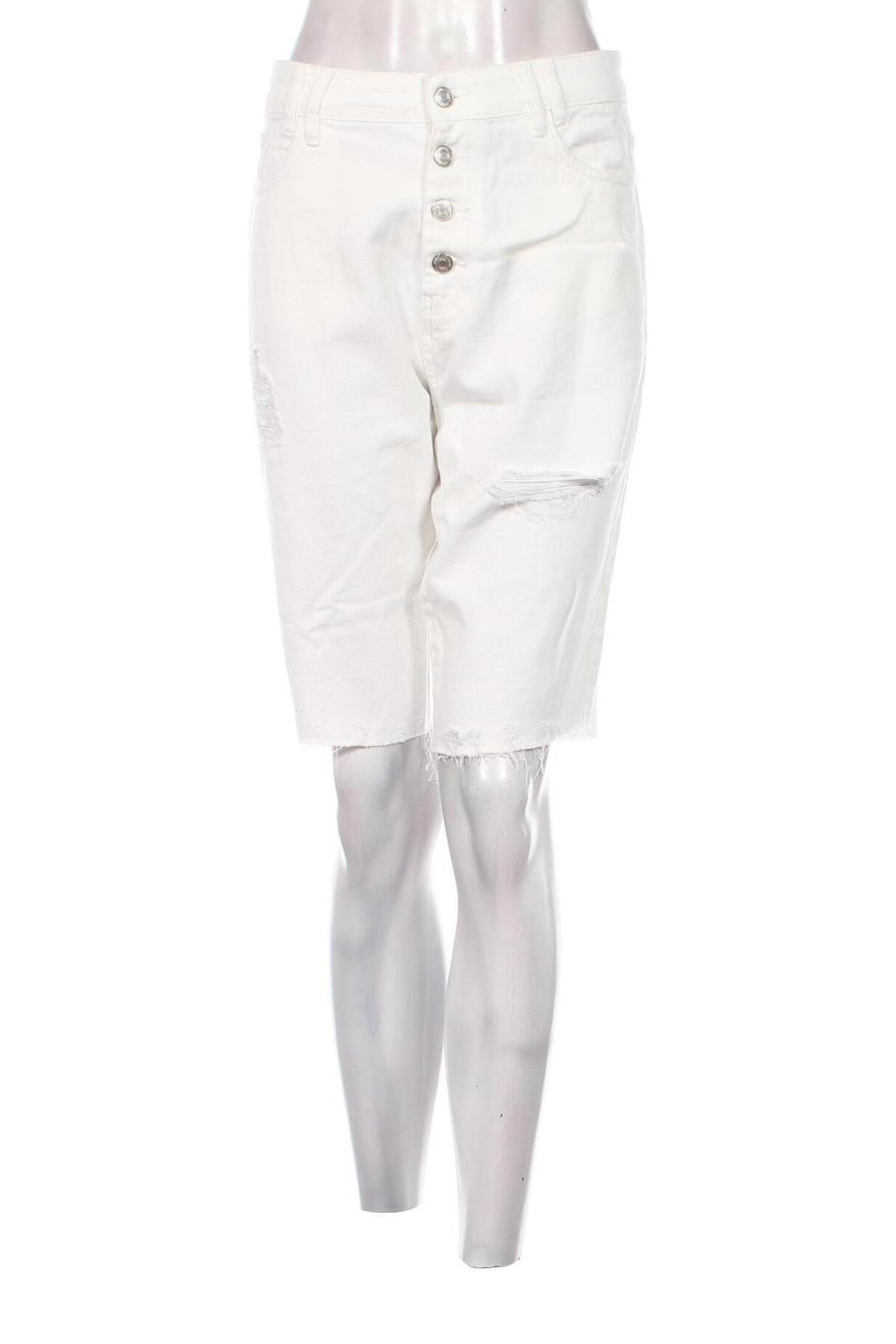 Γυναικείο κοντό παντελόνι Camaieu, Μέγεθος M, Χρώμα Λευκό, Τιμή 15,98 €