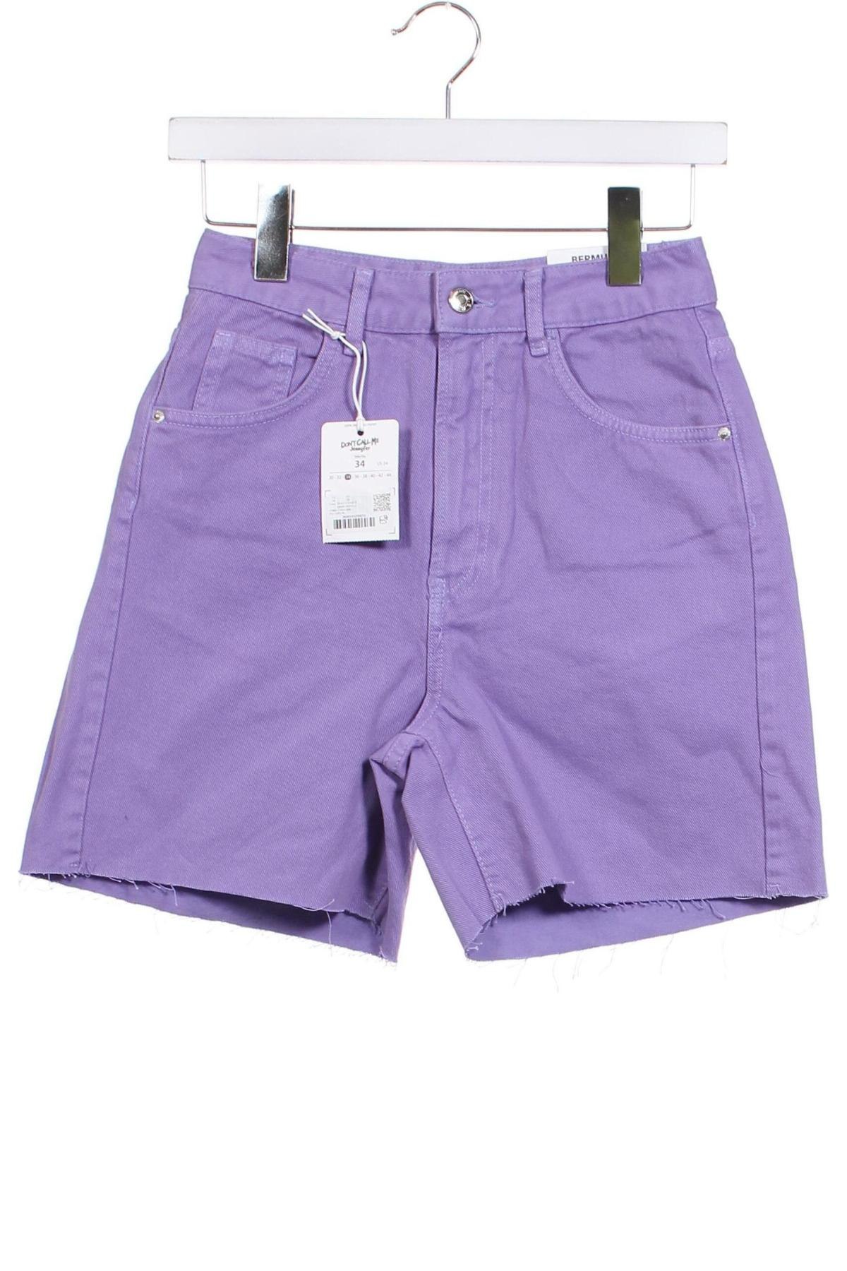 Дамски къс панталон Jennyfer, Размер XS, Цвят Лилав, Цена 12,09 лв.