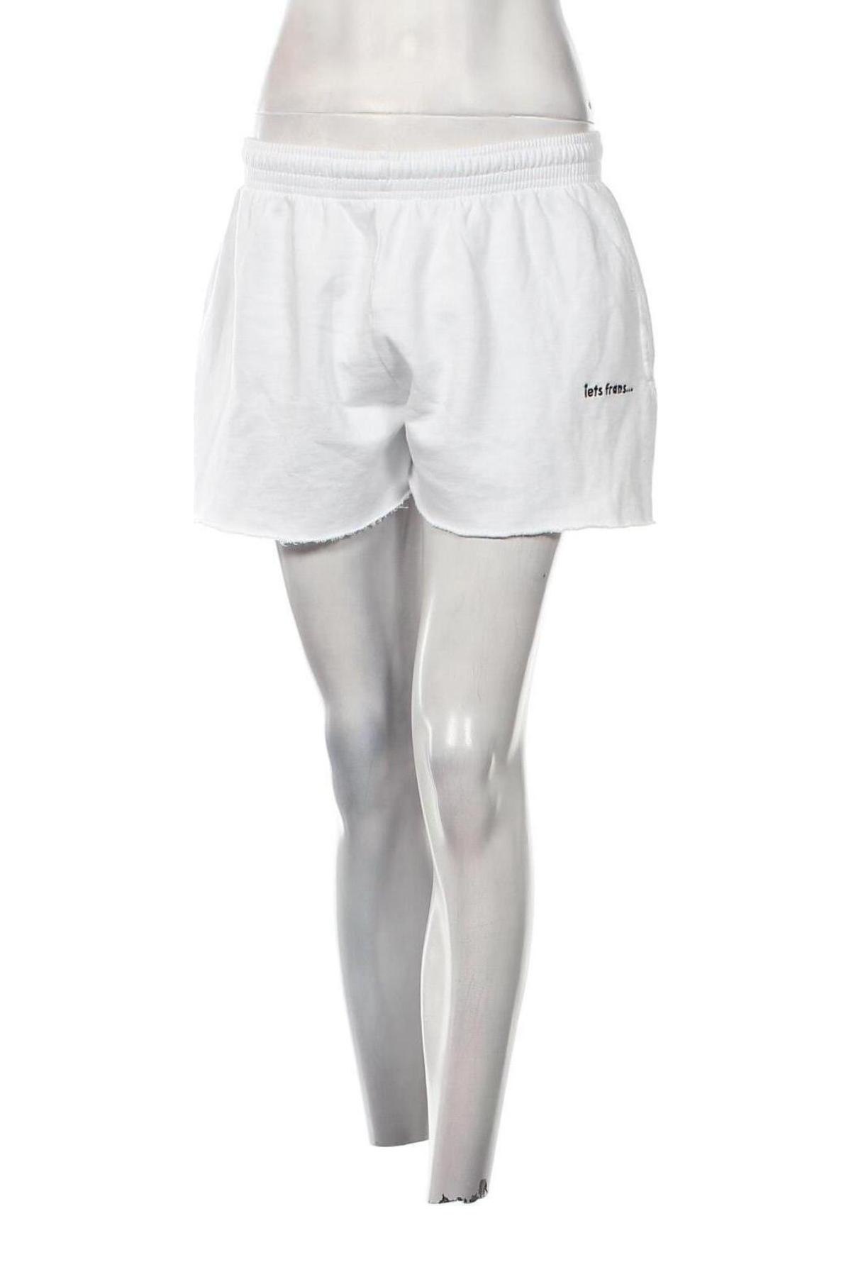 Γυναικείο κοντό παντελόνι iets frans..., Μέγεθος L, Χρώμα Λευκό, Τιμή 13,89 €