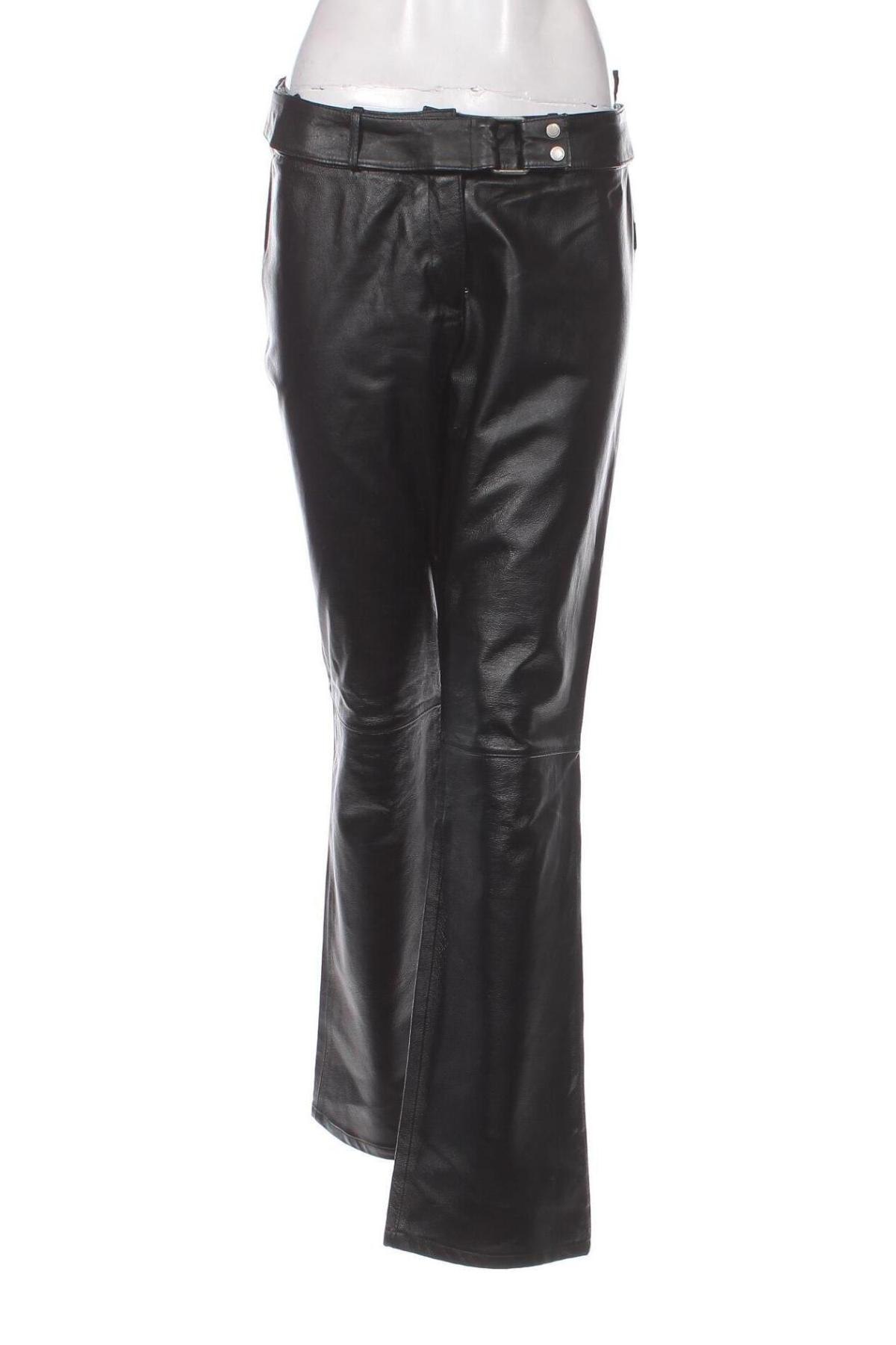 Дамски кожен панталон, Размер M, Цвят Черен, Цена 107,00 лв.