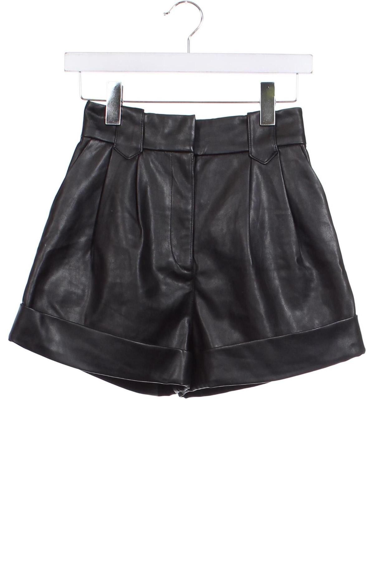 Γυναικείο παντελόνι δερμάτινο H&M, Μέγεθος XXS, Χρώμα Μαύρο, Τιμή 9,74 €