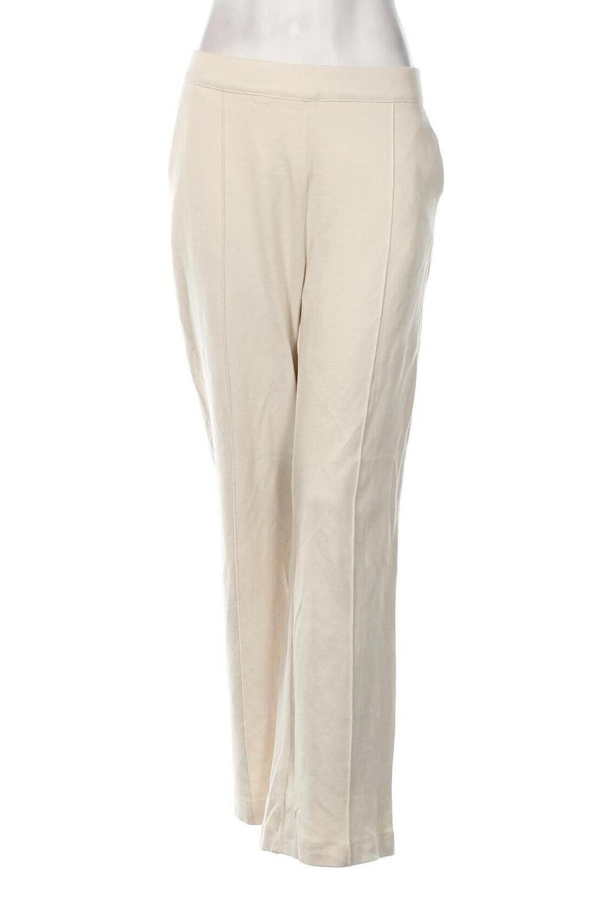Pantaloni de femei, Mărime L, Culoare Ecru, Preț 95,39 Lei