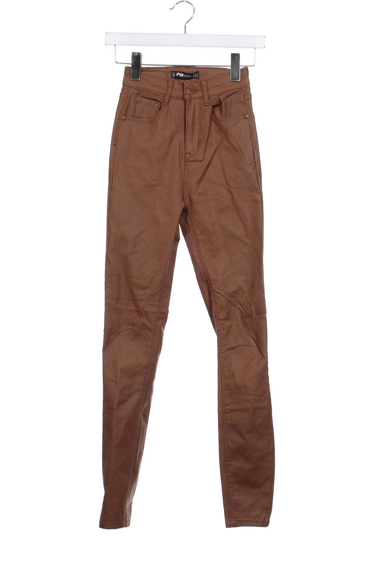 Pantaloni de femei Fb Sister, Mărime XS, Culoare Maro, Preț 33,28 Lei