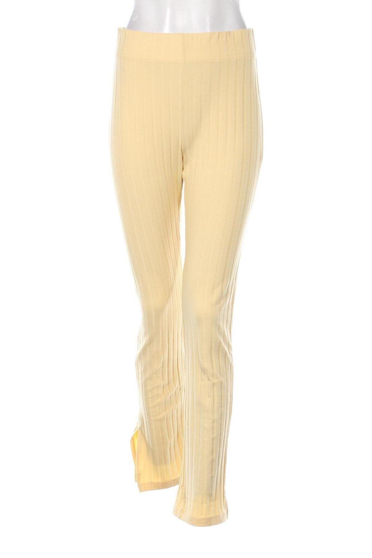 Pantaloni de femei Gina Tricot, Mărime M, Culoare Galben, Preț 46,91 Lei