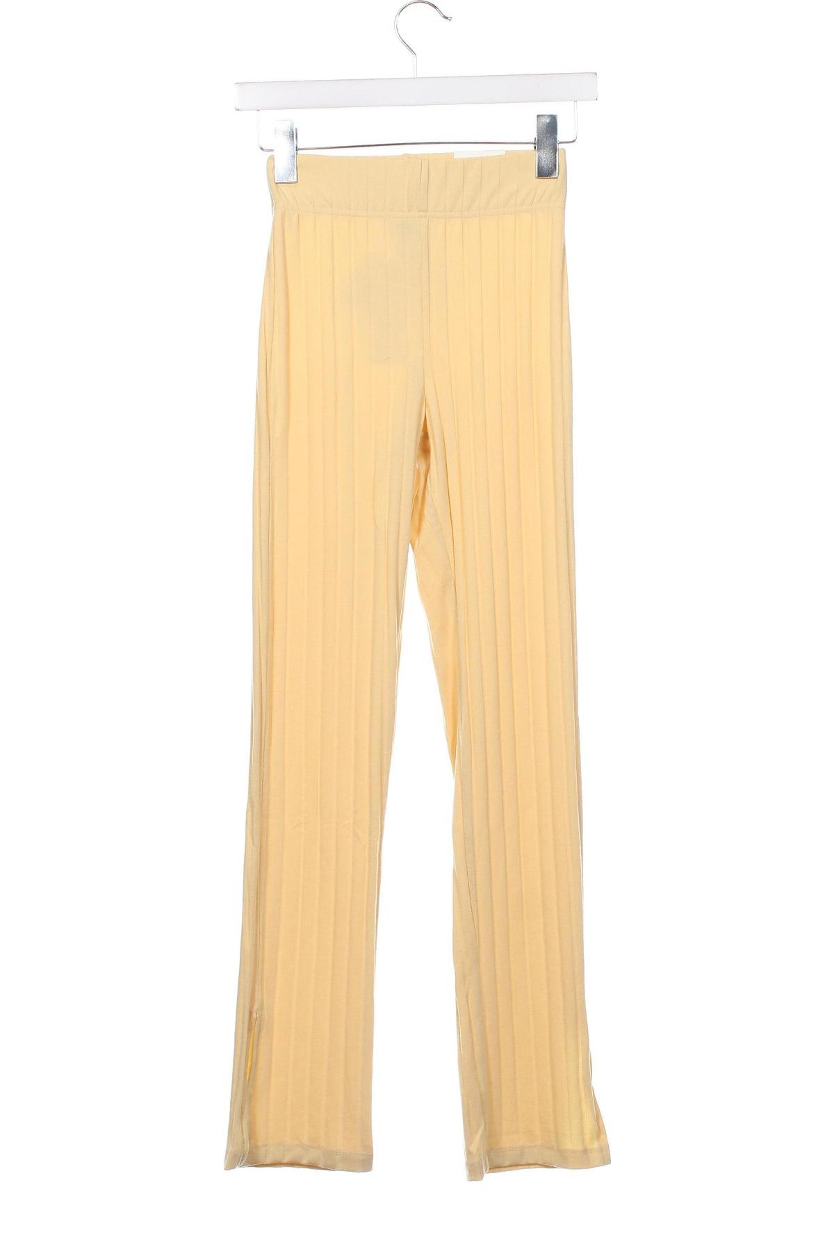Γυναικείο παντελόνι Gina Tricot, Μέγεθος XXS, Χρώμα Κίτρινο, Τιμή 7,35 €