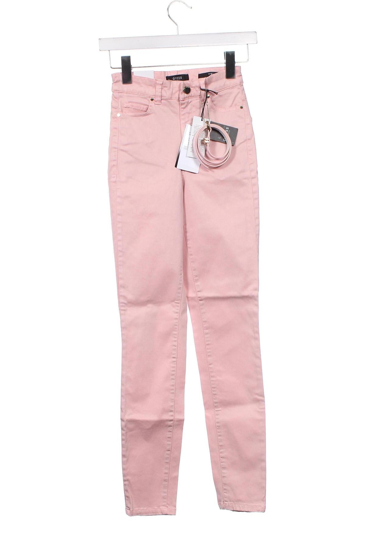 Γυναικείο παντελόνι Guess, Μέγεθος XXS, Χρώμα Ρόζ , Τιμή 13,30 €