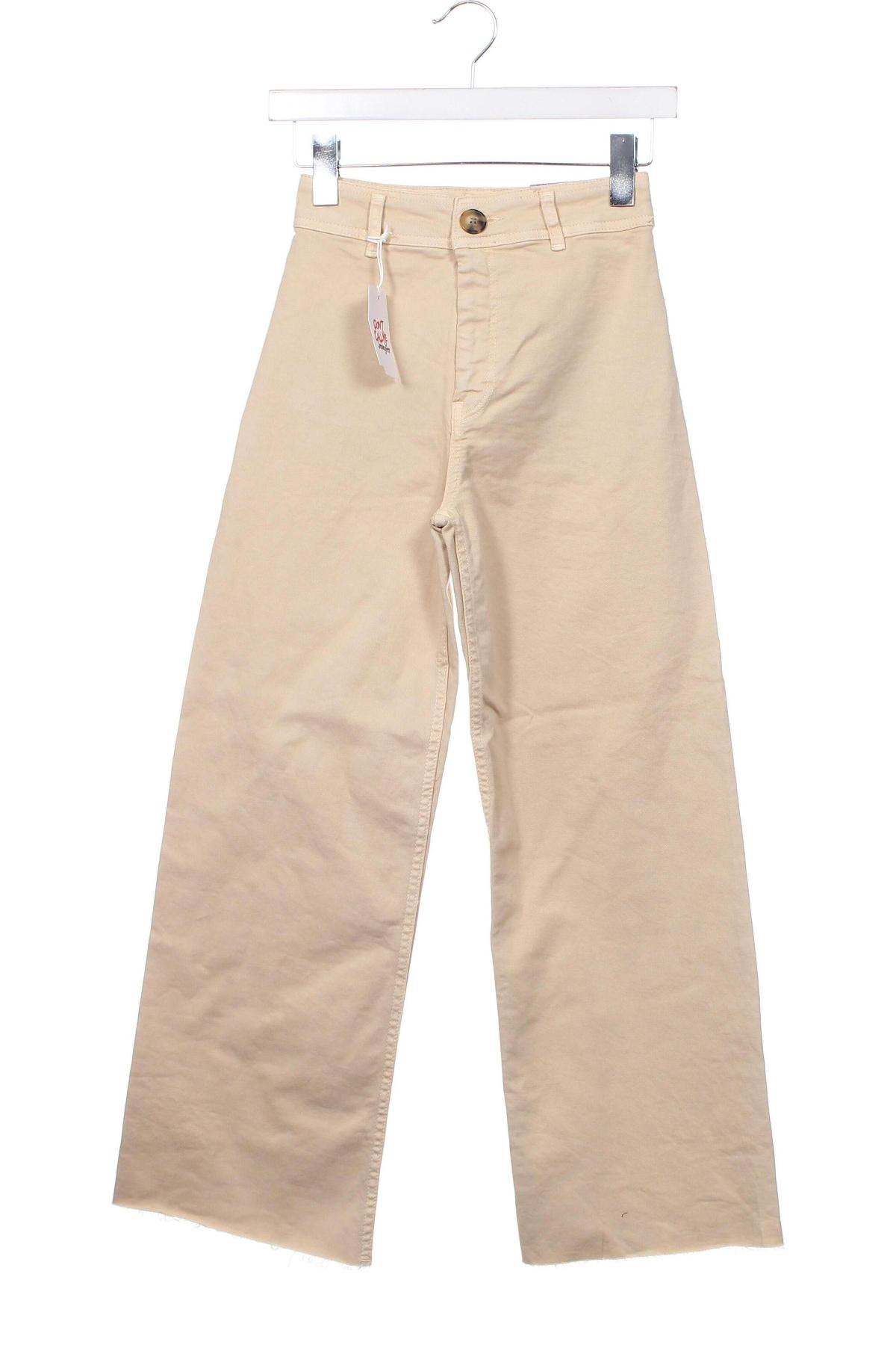 Дамски панталон Jennyfer, Размер XXS, Цвят Бежов, Цена 17,94 лв.