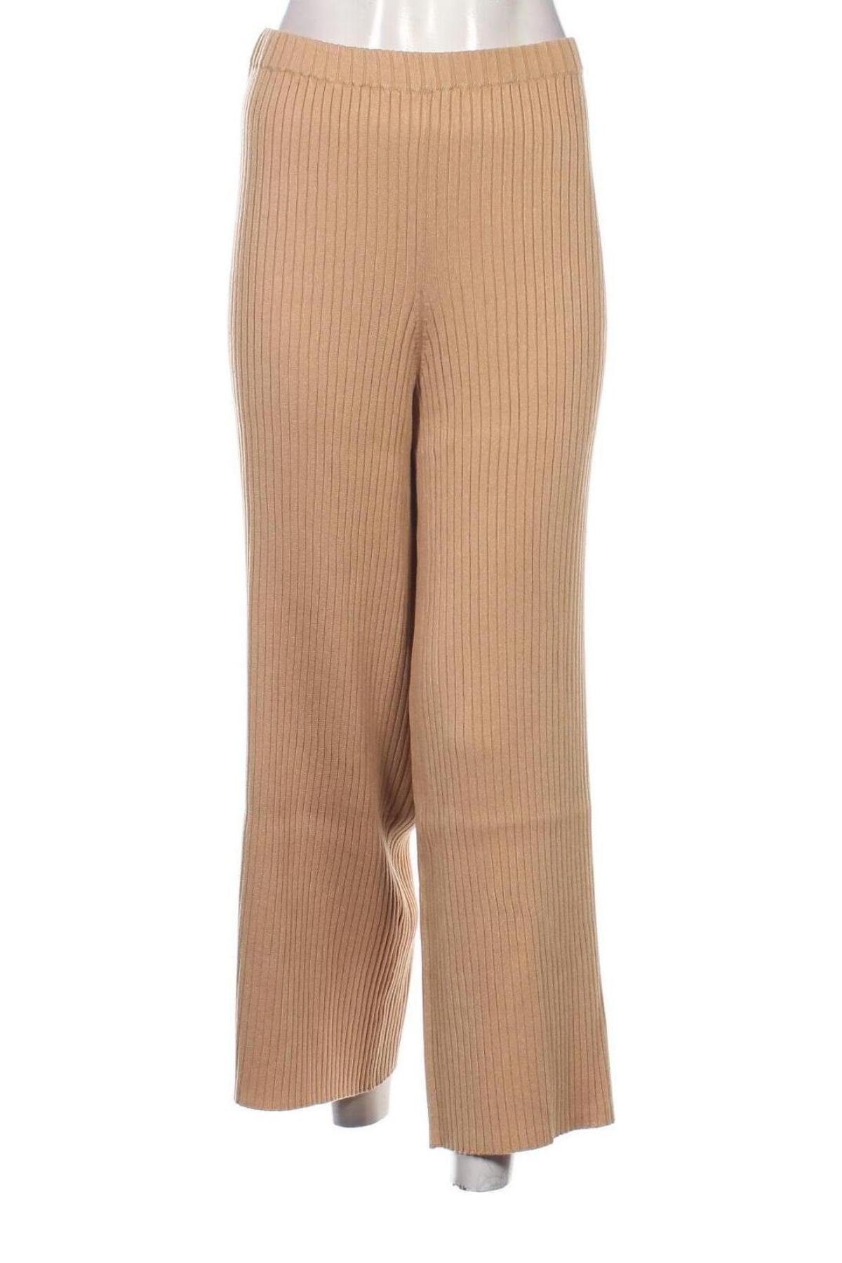 Γυναικείο παντελόνι Monki, Μέγεθος XL, Χρώμα  Μπέζ, Τιμή 9,82 €