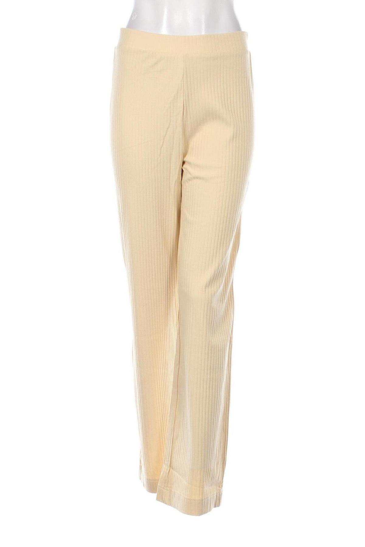 Pantaloni de femei Monki, Mărime S, Culoare Bej, Preț 42,37 Lei