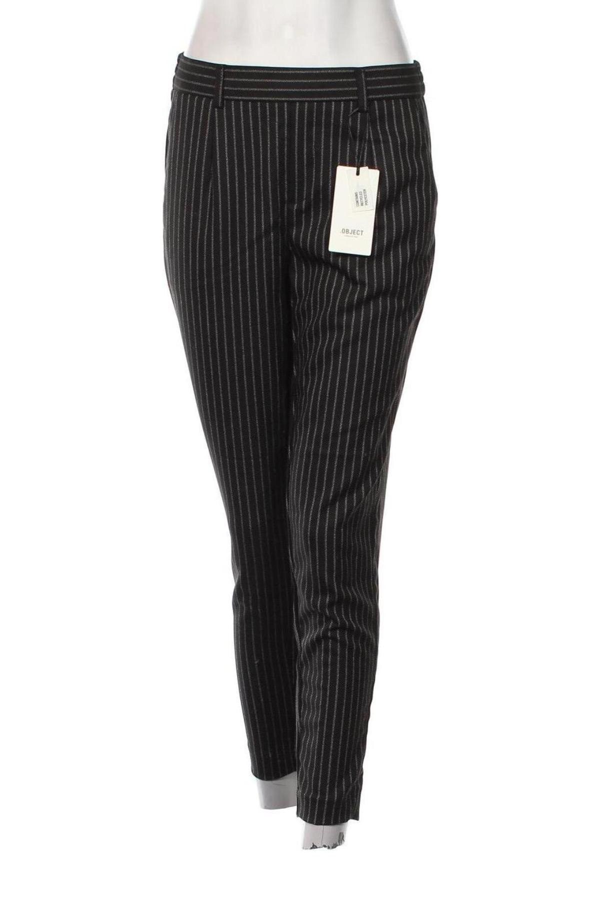 Pantaloni de femei Object, Mărime M, Culoare Negru, Preț 64,24 Lei