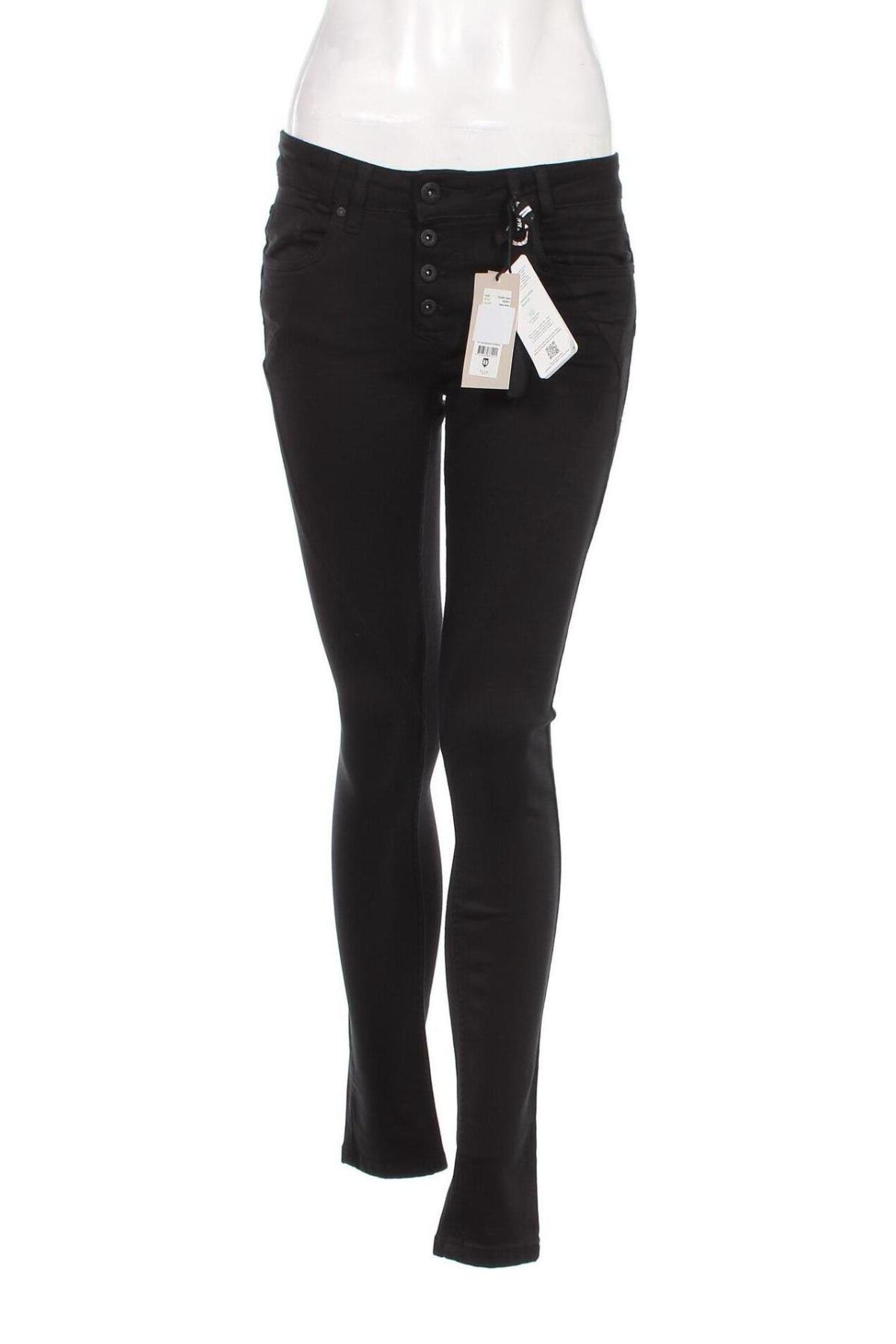 Дамски панталон Pulz Jeans, Размер M, Цвят Черен, Цена 13,95 лв.