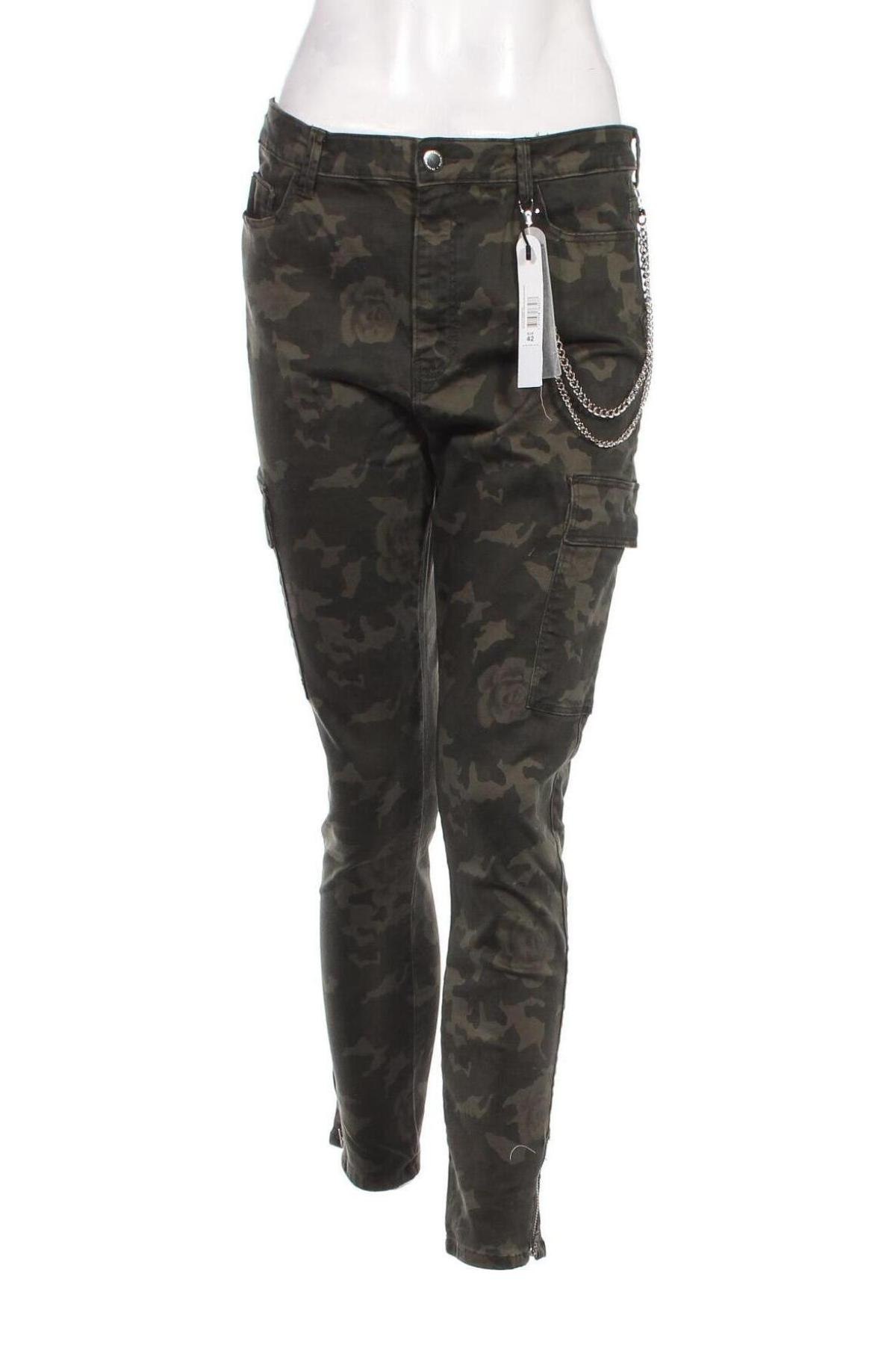 Дамски панталон Tally Weijl, Размер L, Цвят Зелен, Цена 16,56 лв.