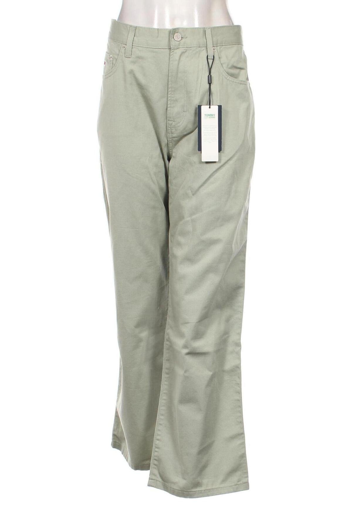 Damenhose Tommy Jeans, Größe L, Farbe Grün, Preis € 52,58