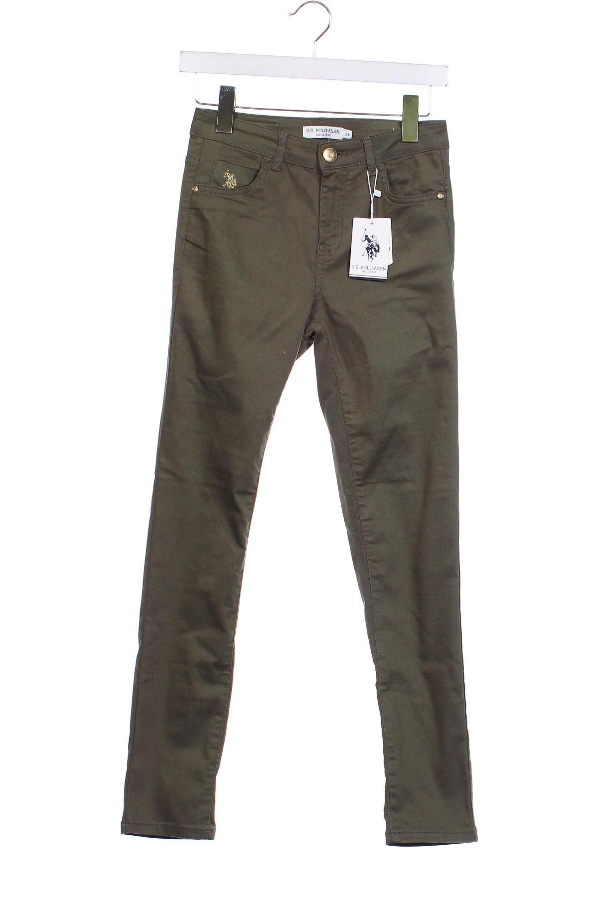 Pantaloni de femei U.S. Polo Assn., Mărime XS, Culoare Verde, Preț 298,50 Lei