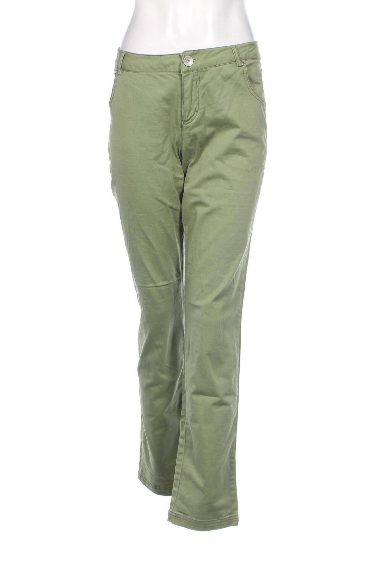Damskie spodnie United Colors Of Benetton, Rozmiar XL, Kolor Zielony, Cena 53,72 zł
