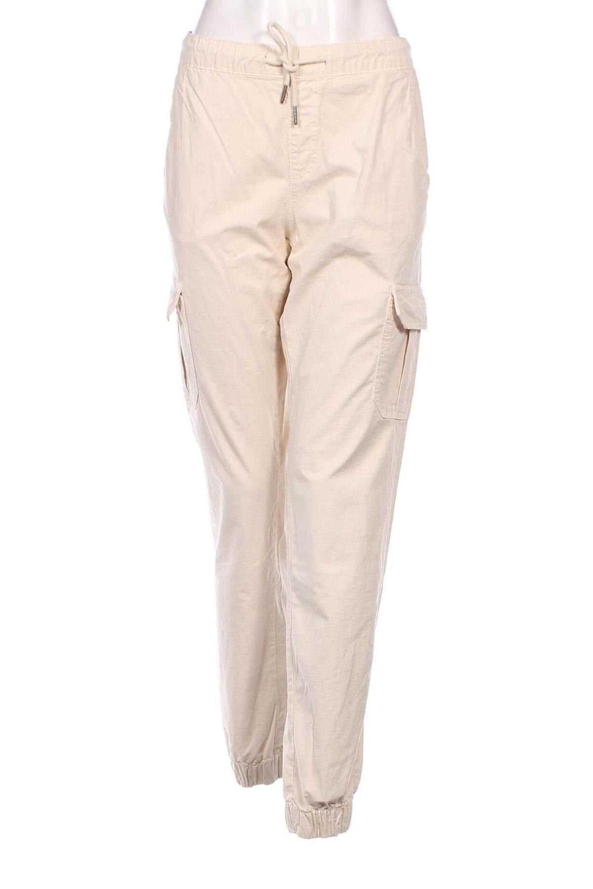 Pantaloni de femei Urban Classics, Mărime M, Culoare Ecru, Preț 65,86 Lei
