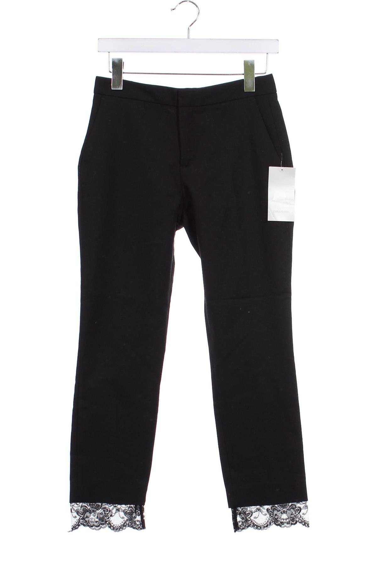 Pantaloni de femei Zara, Mărime XS, Culoare Negru, Preț 111,08 Lei