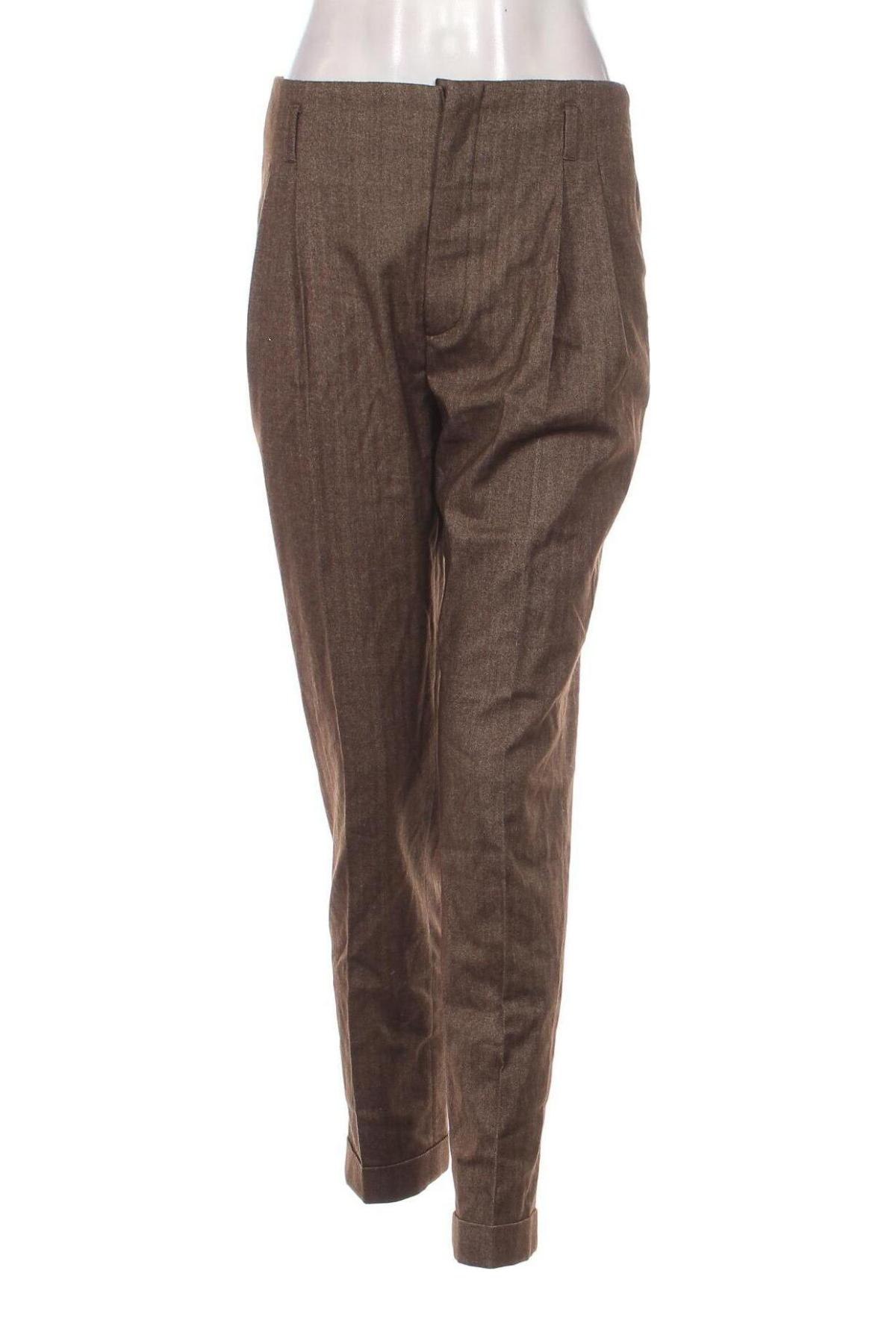 Дамски панталон Zara, Размер S, Цвят Бежов, Цена 27,00 лв.