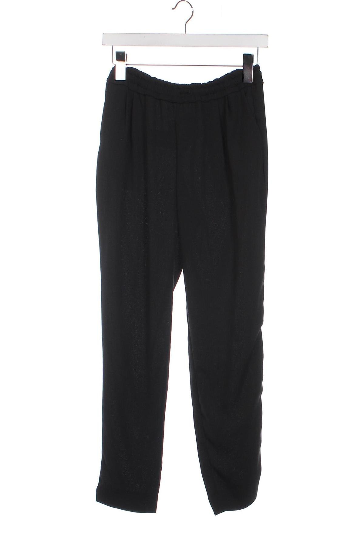 Дамски панталон Zara, Размер XS, Цвят Черен, Цена 43,89 лв.