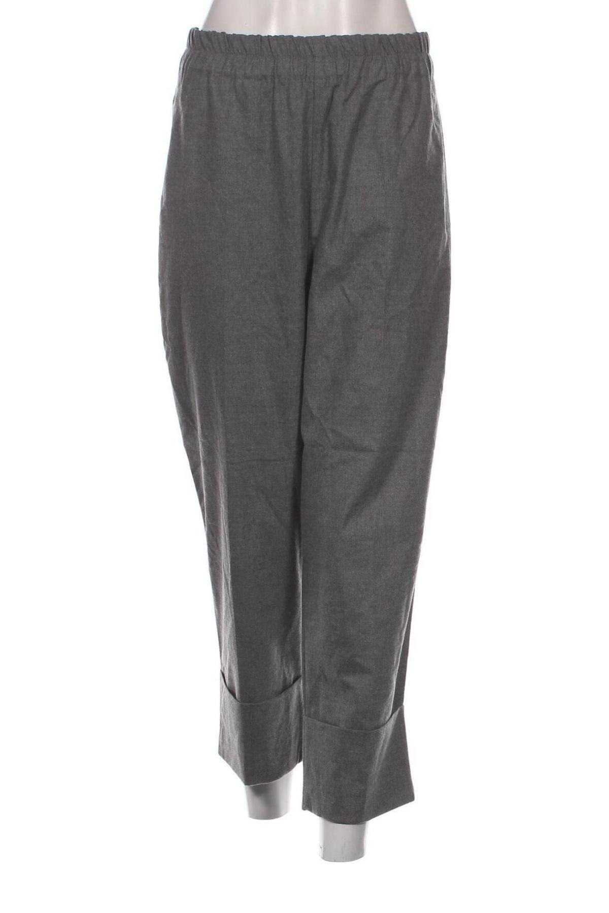 Дамски панталон Zara, Размер L, Цвят Сив, Цена 6,75 лв.