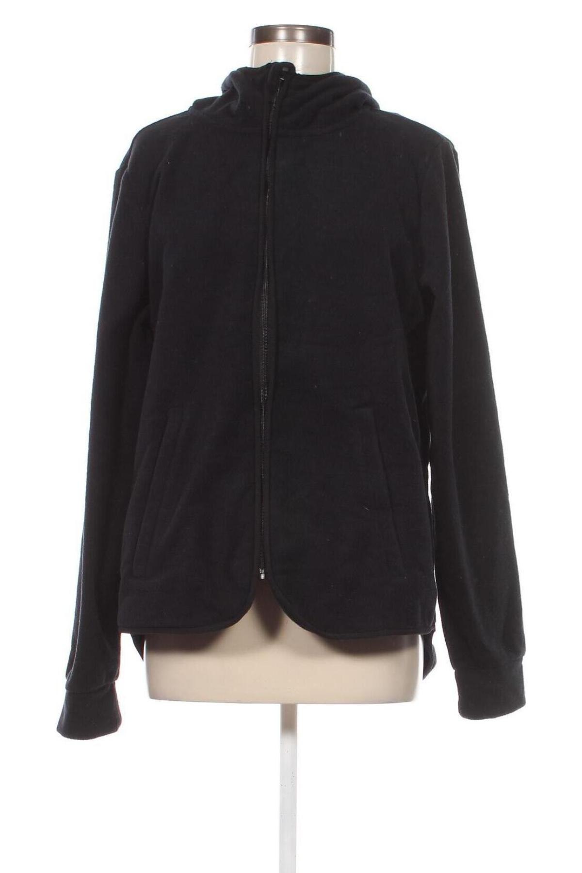 Damen Fleece Sweatshirt Even&Odd, Größe L, Farbe Schwarz, Preis € 6,26