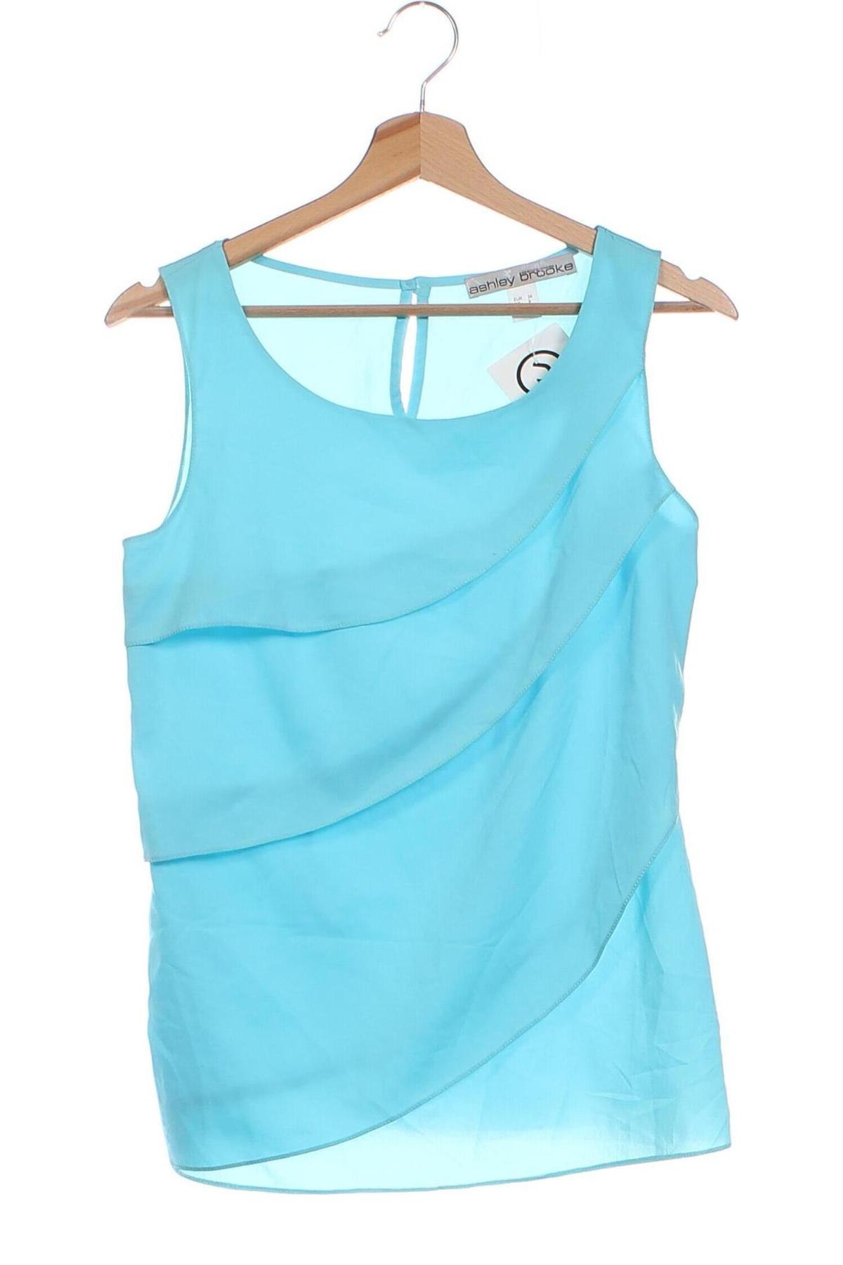 Γυναικείο αμάνικο μπλουζάκι Ashley Brooke, Μέγεθος XS, Χρώμα Μπλέ, Τιμή 12,63 €