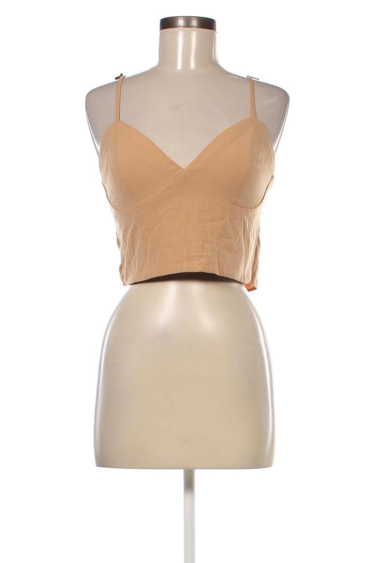 Γυναικείο αμάνικο μπλουζάκι Bardot, Μέγεθος M, Χρώμα  Μπέζ, Τιμή 16,70 €