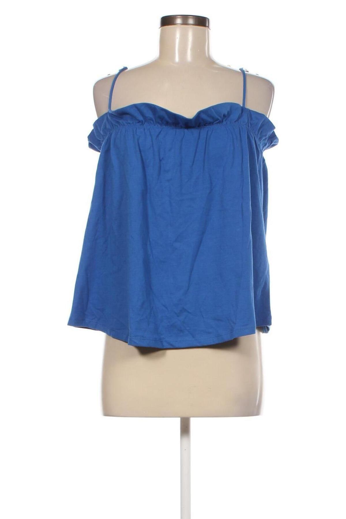 Γυναικείο αμάνικο μπλουζάκι Camaieu, Μέγεθος L, Χρώμα Μπλέ, Τιμή 2,71 €