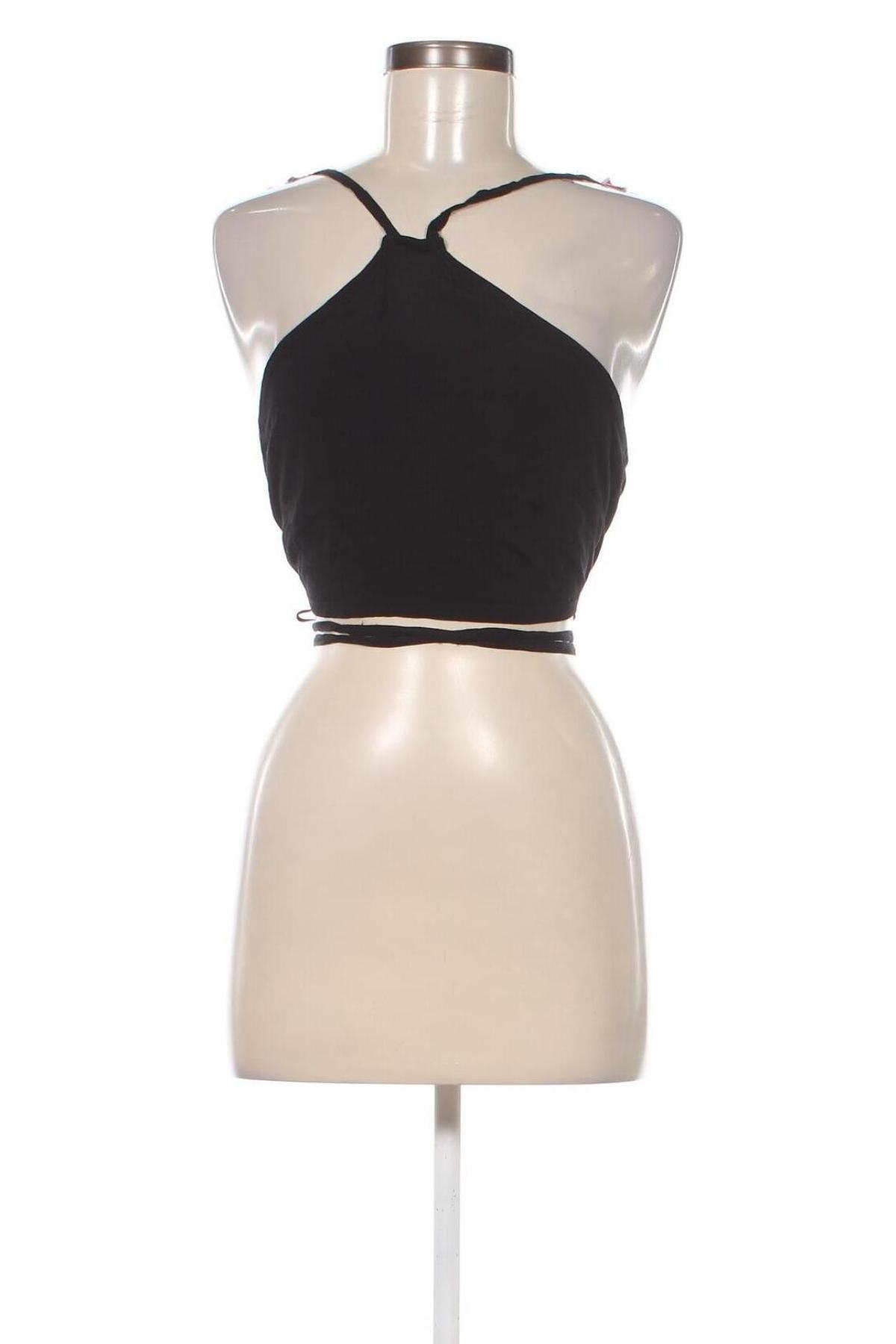 Γυναικείο αμάνικο μπλουζάκι Gina Tricot, Μέγεθος M, Χρώμα Μαύρο, Τιμή 2,56 €