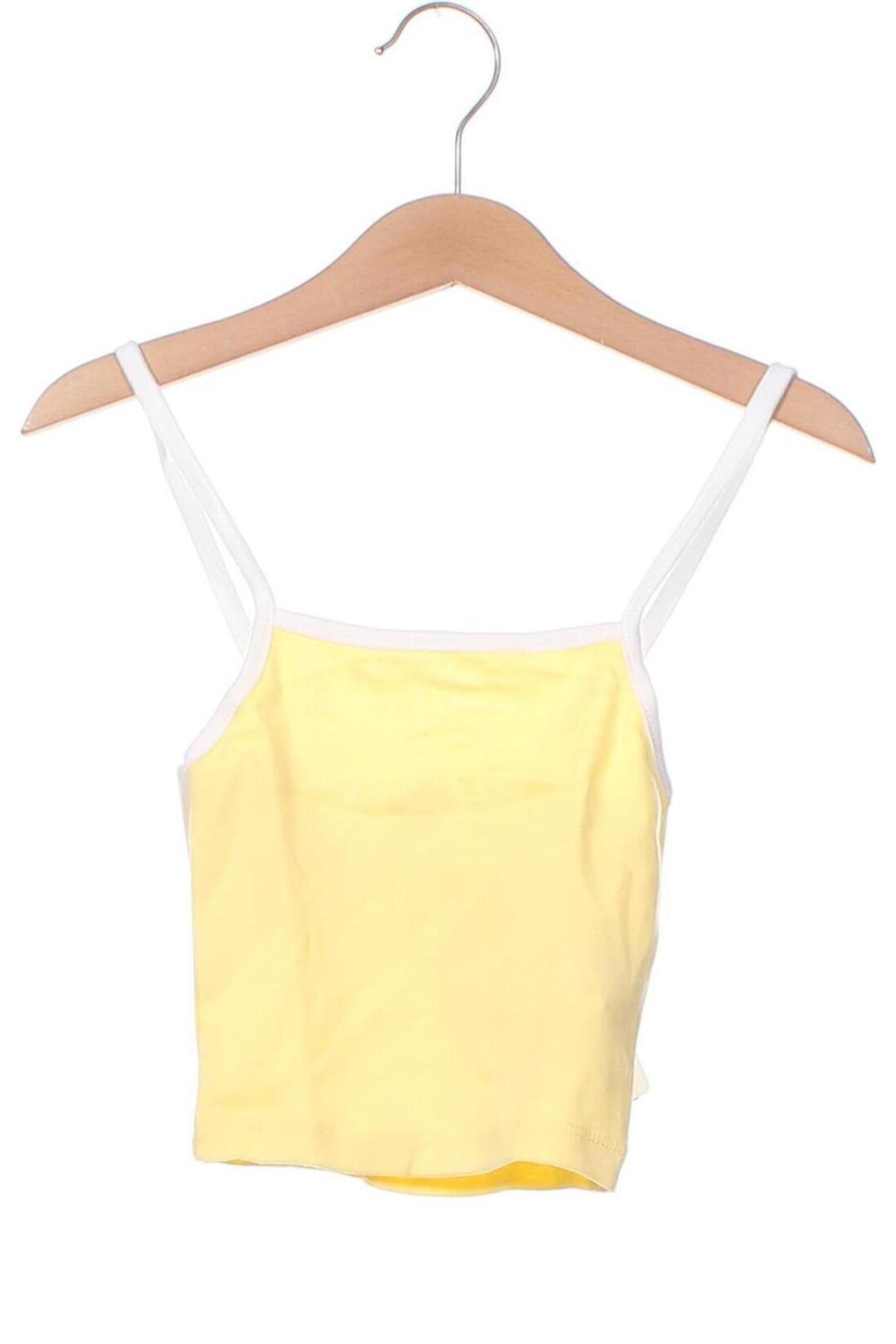 Γυναικείο αμάνικο μπλουζάκι Jennyfer, Μέγεθος XXS, Χρώμα Κίτρινο, Τιμή 2,38 €