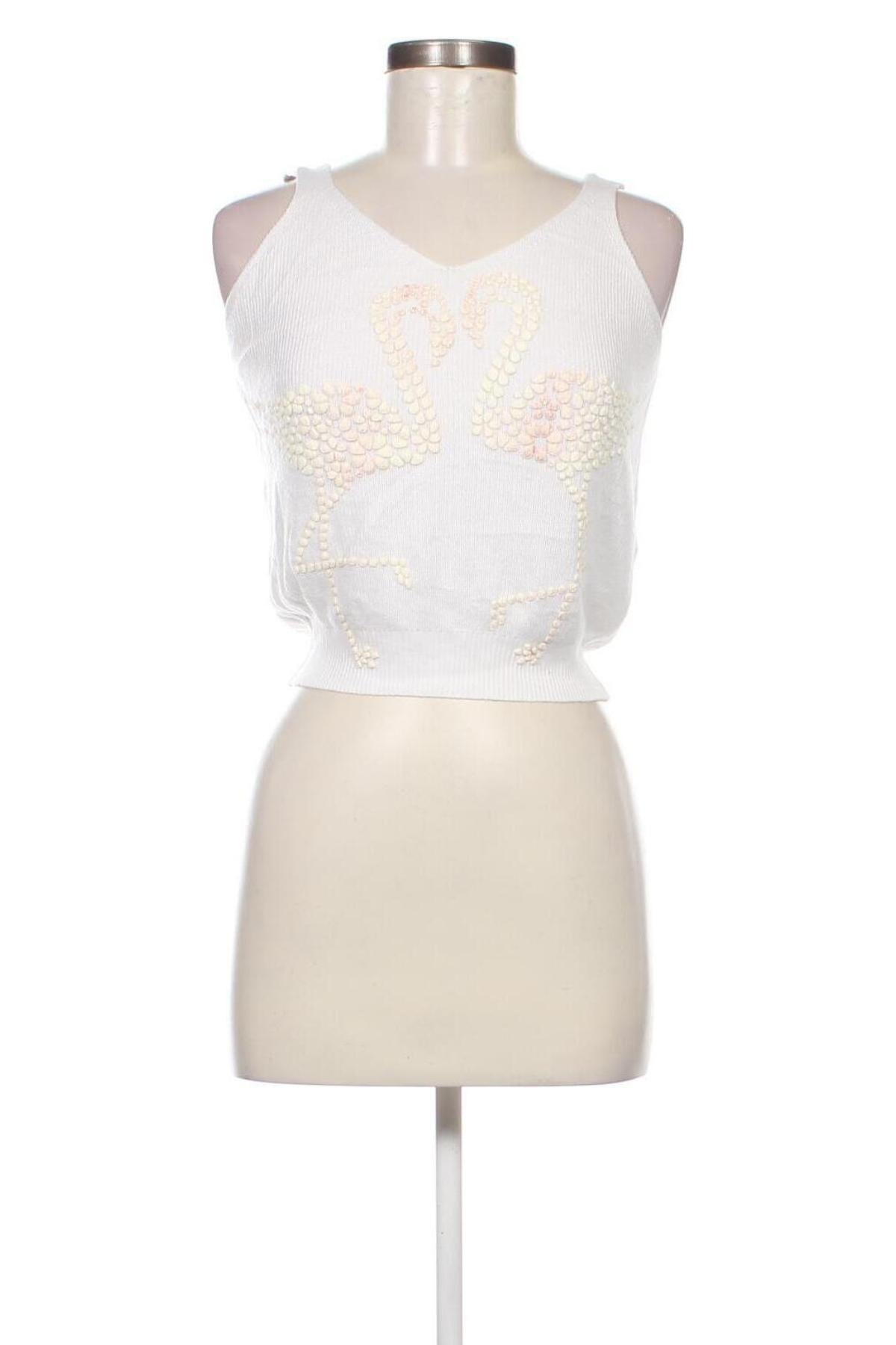 Γυναικείο αμάνικο μπλουζάκι Nisan, Μέγεθος S, Χρώμα Λευκό, Τιμή 13,61 €