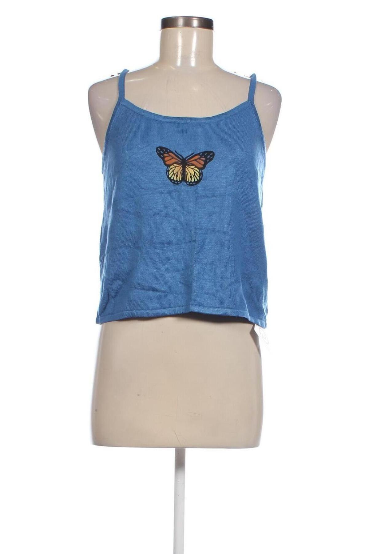 Γυναικείο αμάνικο μπλουζάκι SHEIN, Μέγεθος XL, Χρώμα Μπλέ, Τιμή 3,30 €