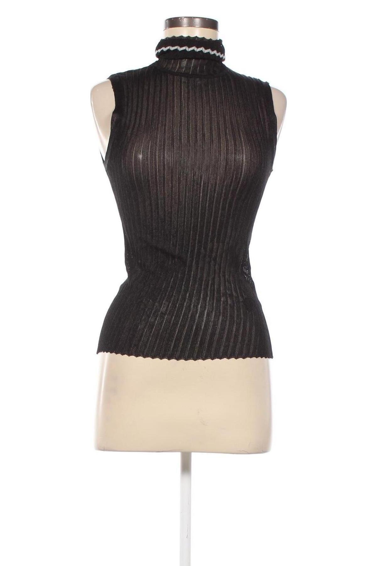 Γυναικείο αμάνικο μπλουζάκι Zara, Μέγεθος S, Χρώμα Μαύρο, Τιμή 12,28 €