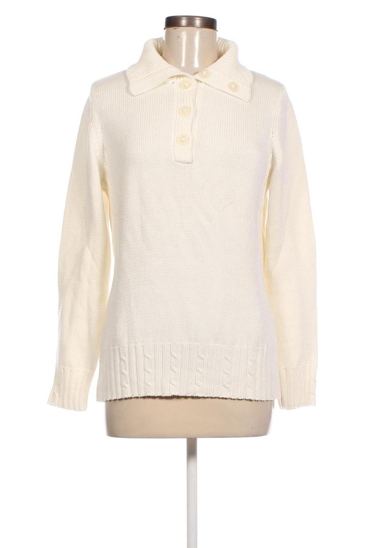 Дамски пуловер, Размер L, Цвят Бял, Цена 12,47 лв.