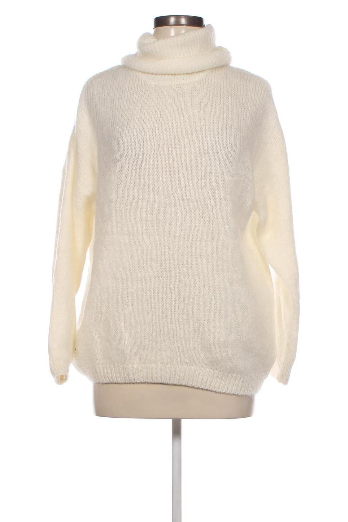 Дамски пуловер, Размер L, Цвят Бял, Цена 9,57 лв.