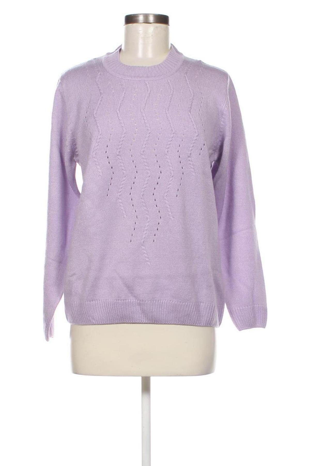Дамски пуловер, Размер L, Цвят Лилав, Цена 9,57 лв.