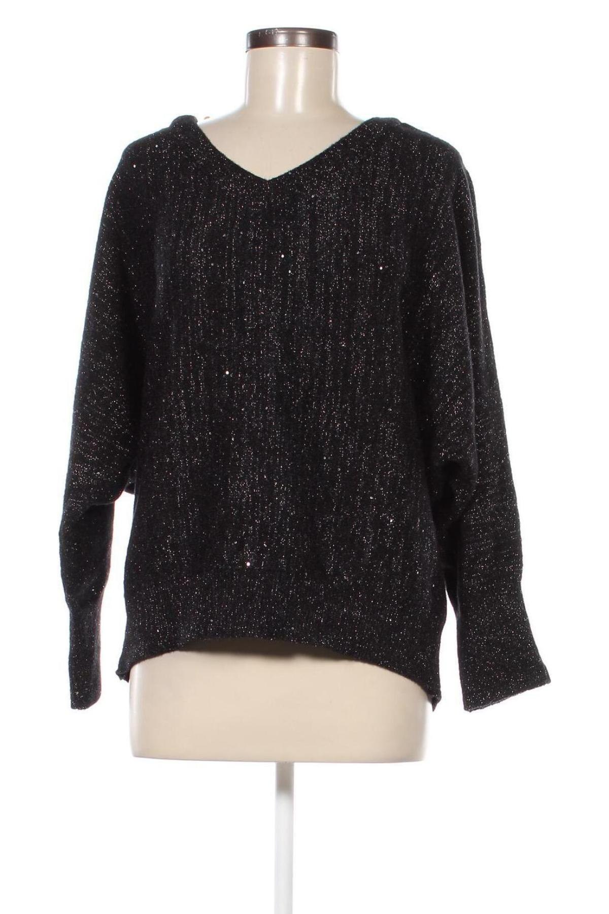 Дамски пуловер, Размер L, Цвят Черен, Цена 12,47 лв.