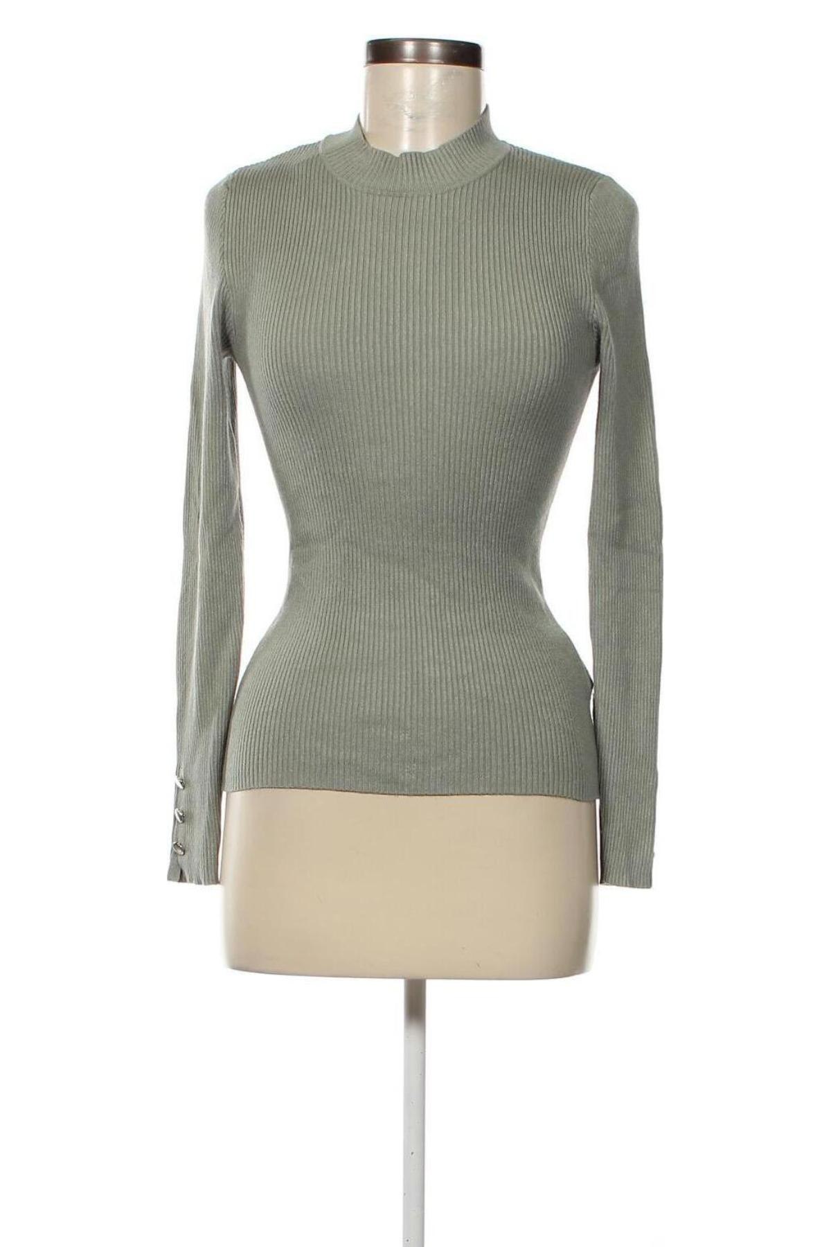 Дамски пуловер Amisu, Размер M, Цвят Зелен, Цена 14,21 лв.