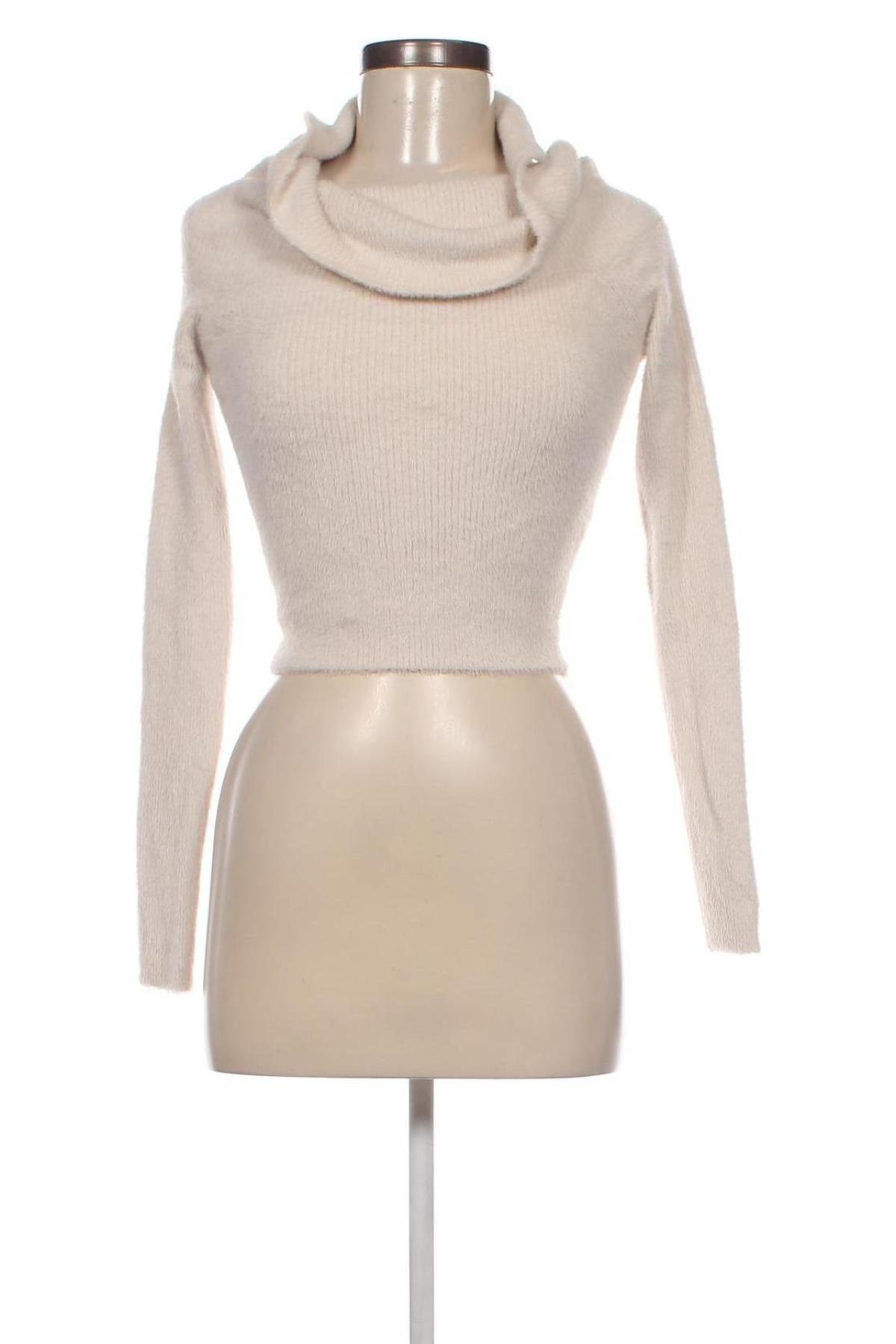 Γυναικείο πουλόβερ Bershka, Μέγεθος S, Χρώμα Εκρού, Τιμή 5,92 €