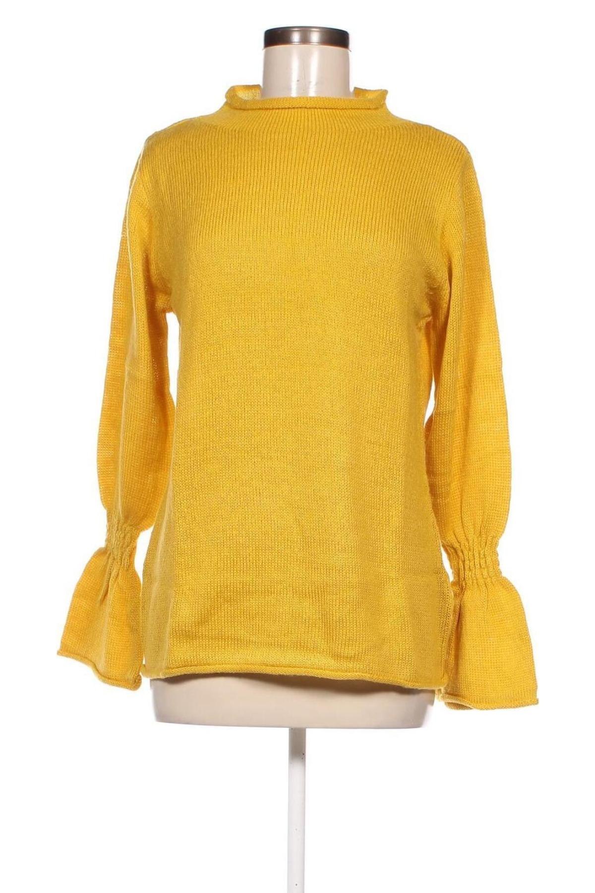 Дамски пуловер Boysen's, Размер M, Цвят Жълт, Цена 16,10 лв.