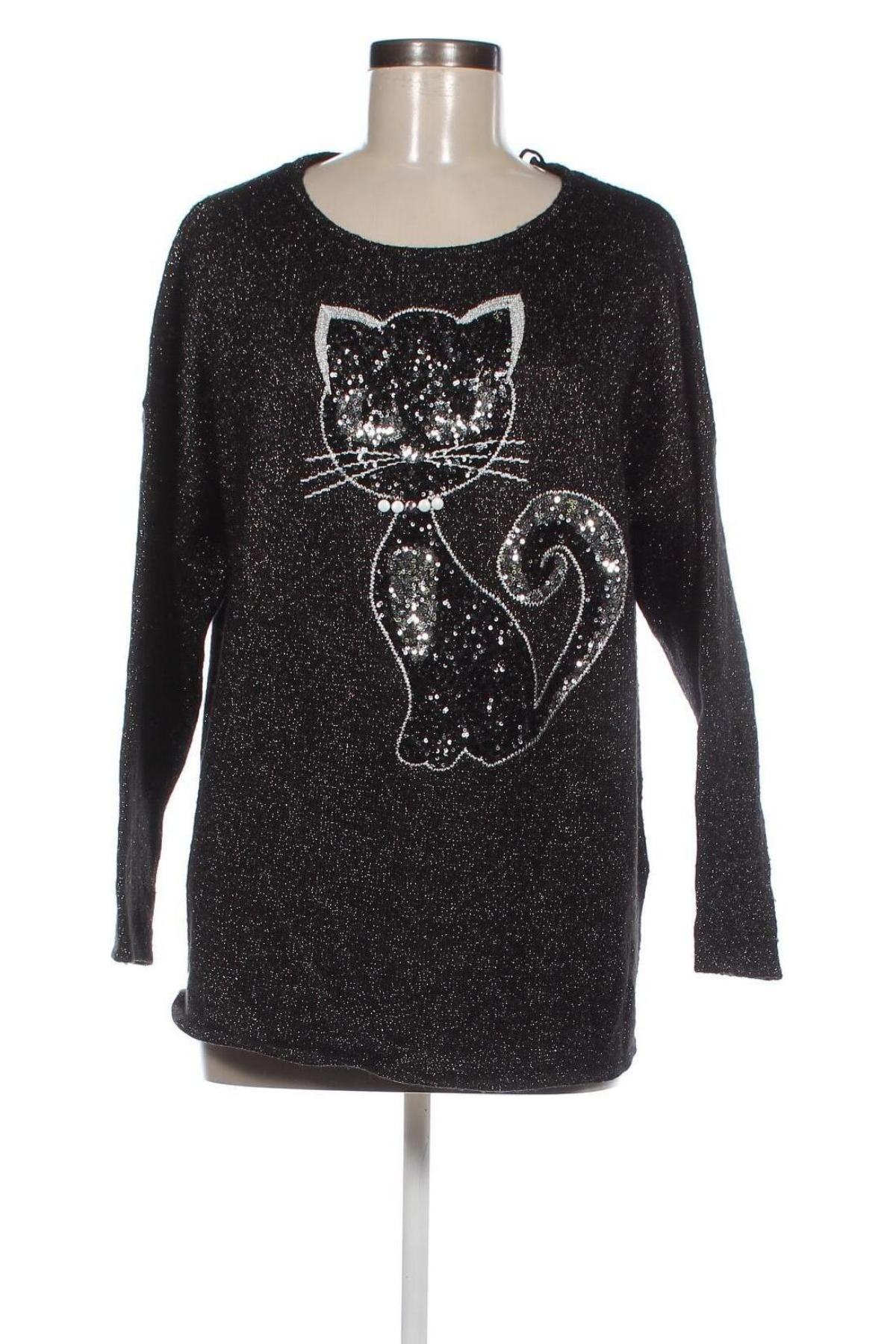 Γυναικείο πουλόβερ Canda, Μέγεθος L, Χρώμα Μαύρο, Τιμή 9,87 €