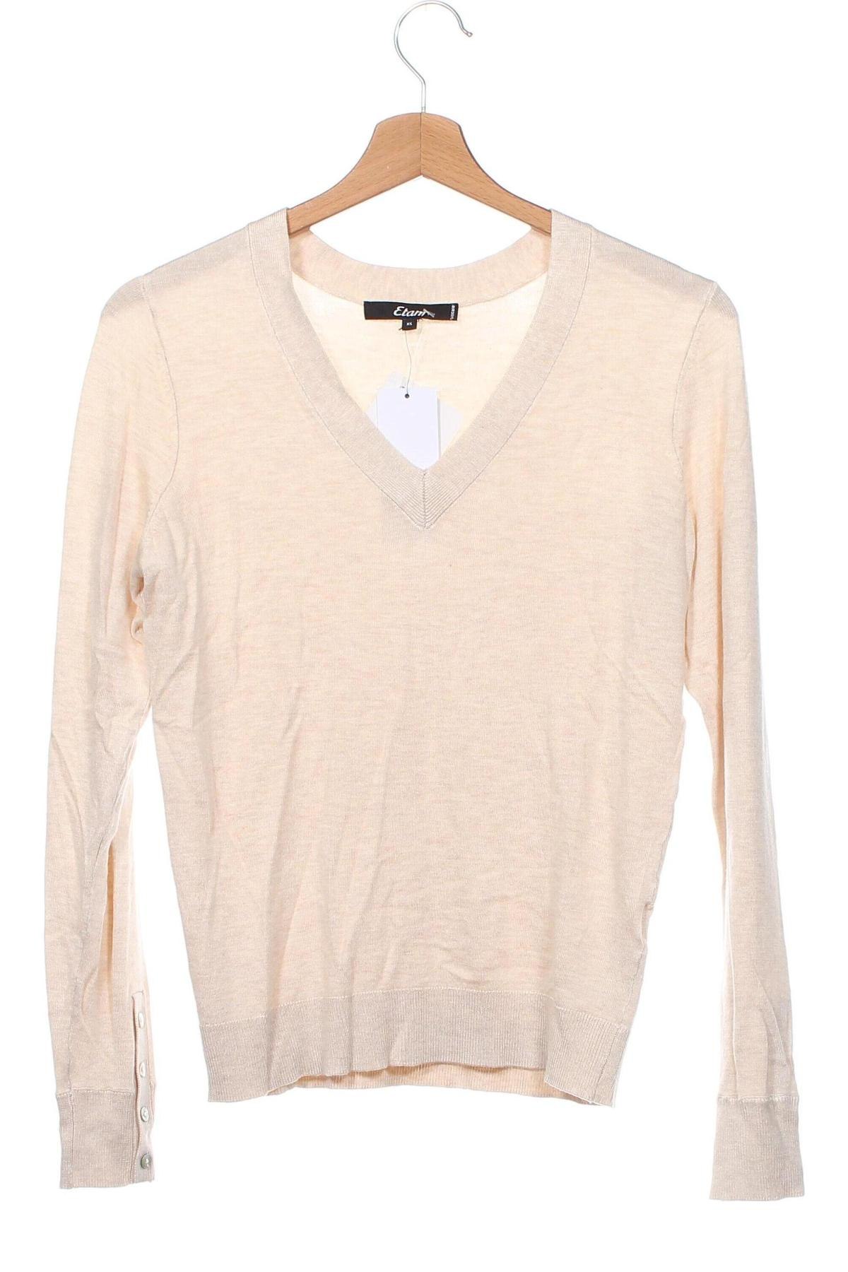 Damenpullover Etam, Größe XS, Farbe Beige, Preis 19,18 €