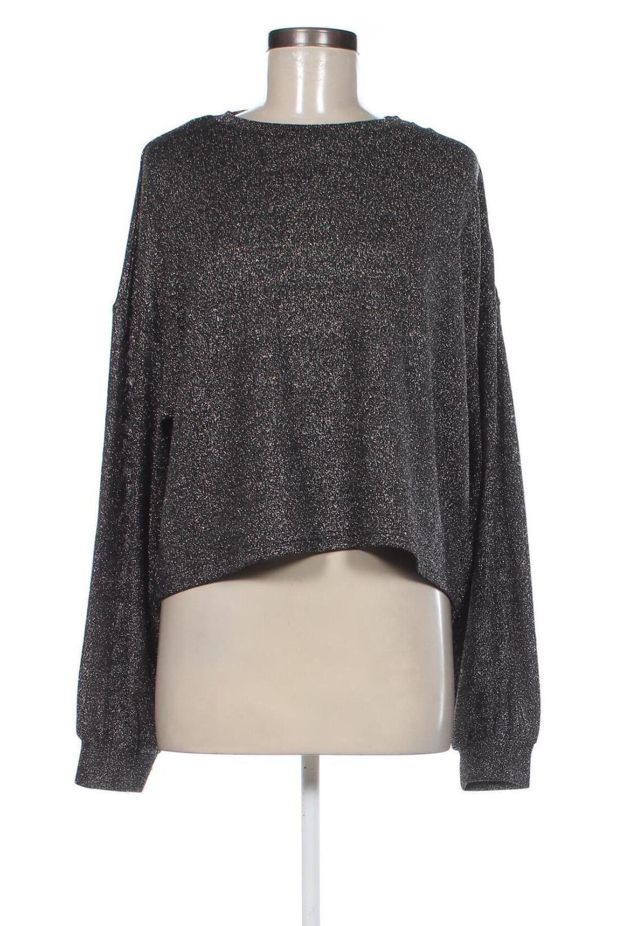 Дамски пуловер H&M, Размер XL, Цвят Сребрист, Цена 13,92 лв.