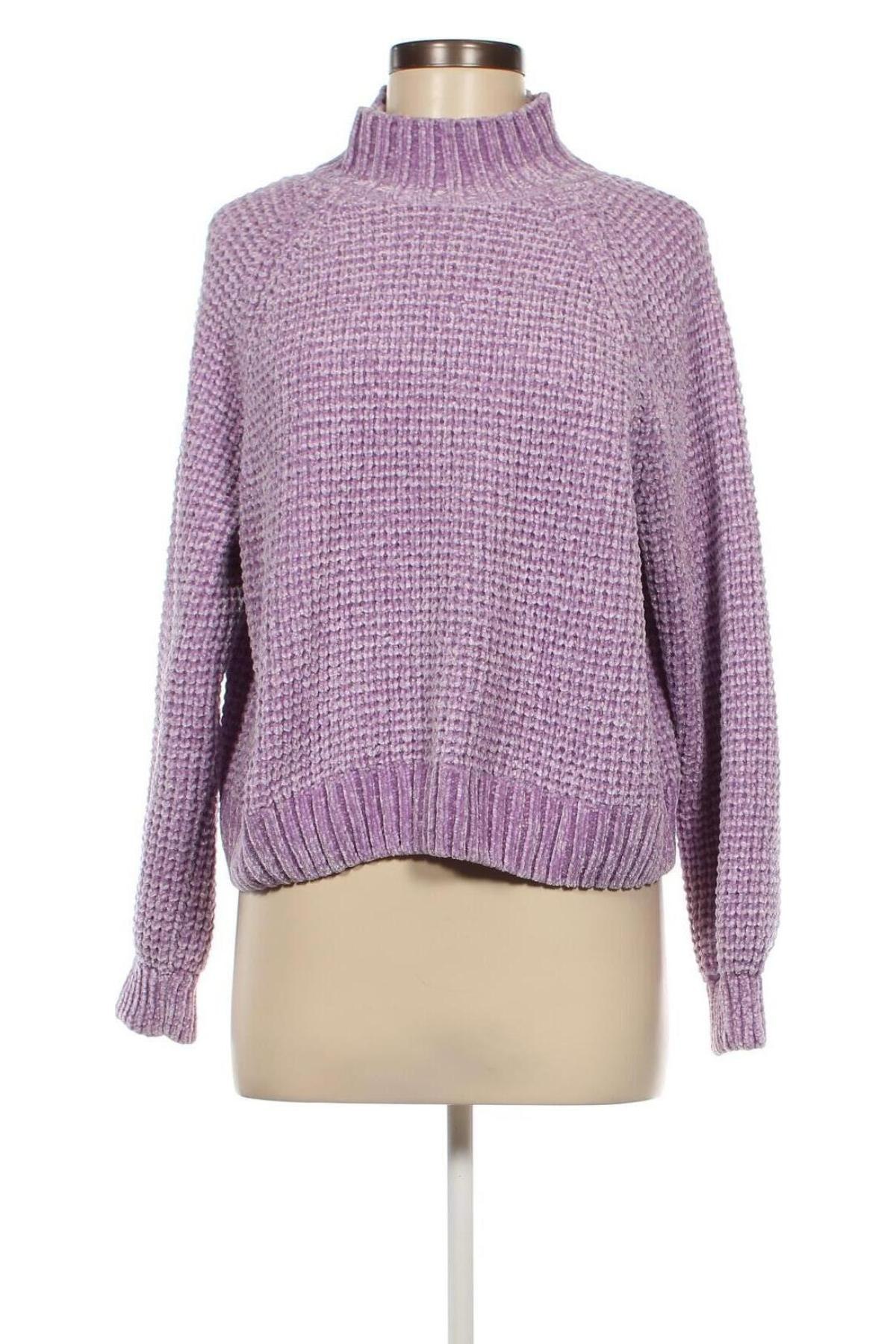 Damski sweter H&M, Rozmiar L, Kolor Fioletowy, Cena 38,03 zł