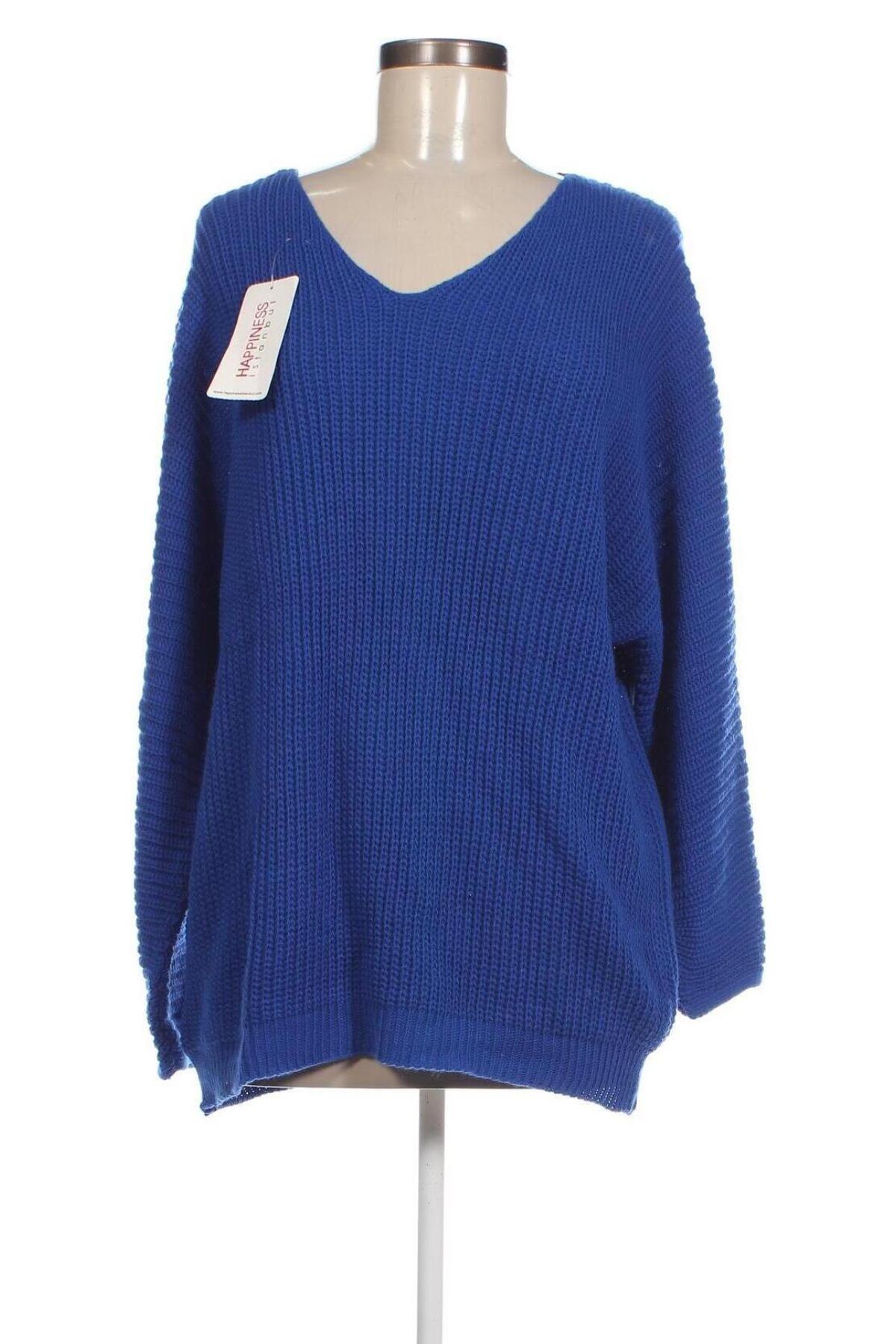 Γυναικείο πουλόβερ Happines, Μέγεθος L, Χρώμα Μπλέ, Τιμή 11,74 €