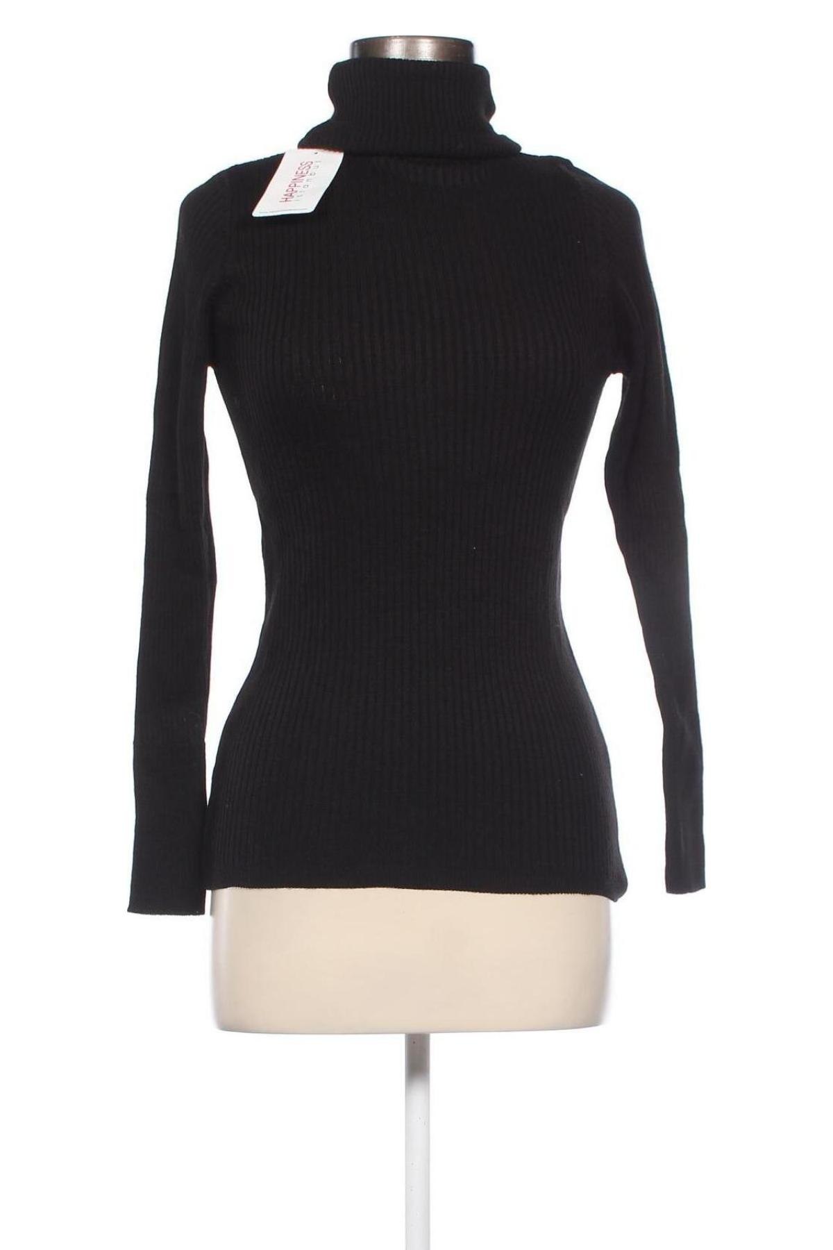 Дамски пуловер Happiness Istanbul, Размер L, Цвят Черен, Цена 22,54 лв.