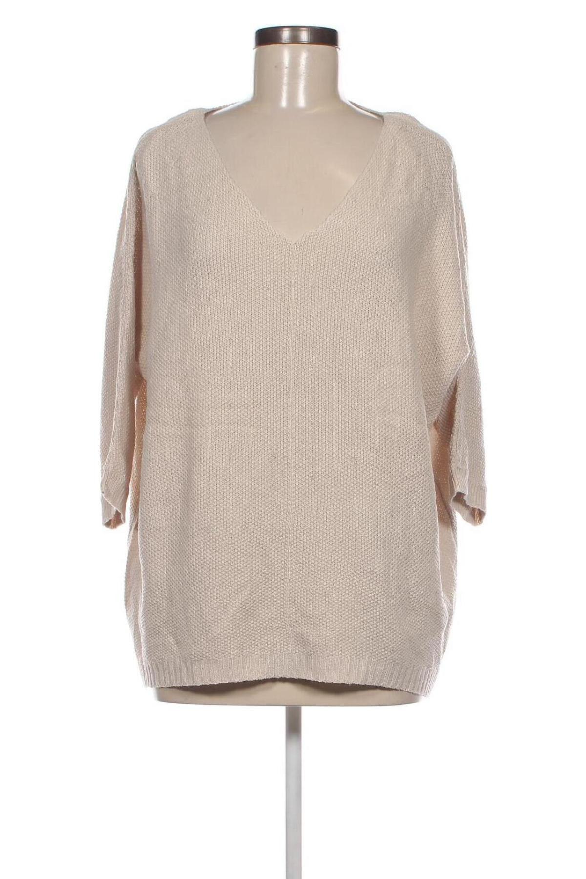 Γυναικείο πουλόβερ Infinity Woman, Μέγεθος XL, Χρώμα  Μπέζ, Τιμή 3,59 €