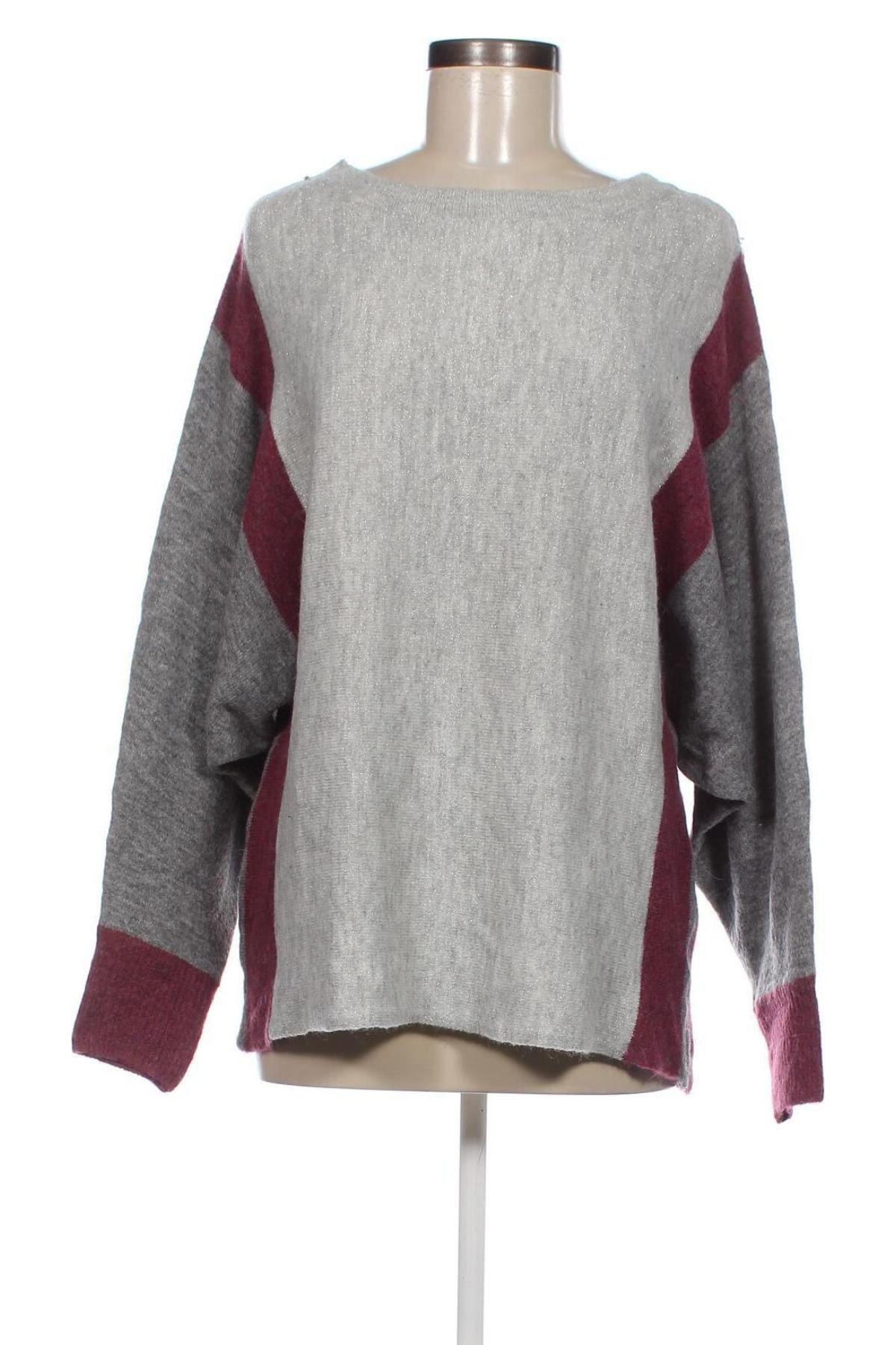 Дамски пуловер Jean Pascale, Размер M, Цвят Сив, Цена 12,47 лв.