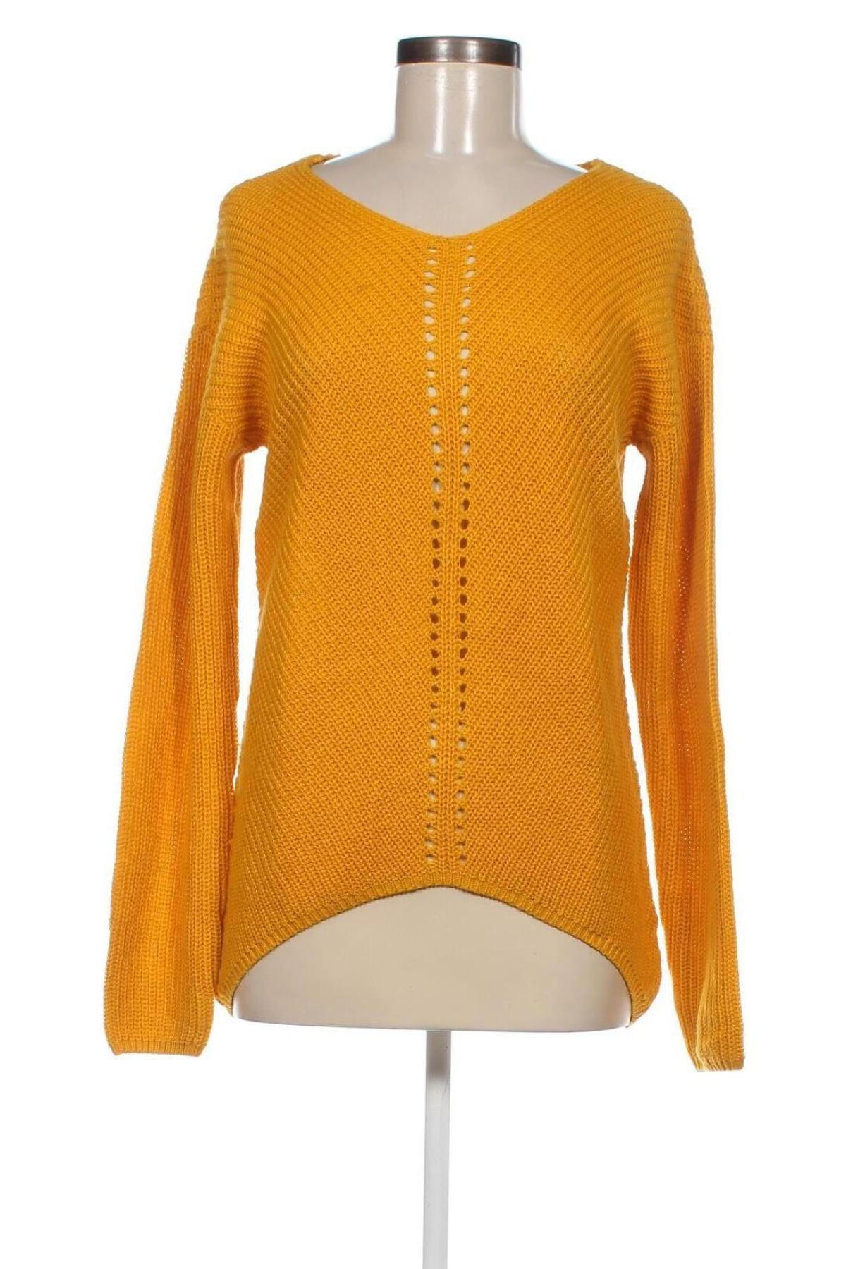 Дамски пуловер Jean Pascale, Размер S, Цвят Жълт, Цена 11,89 лв.